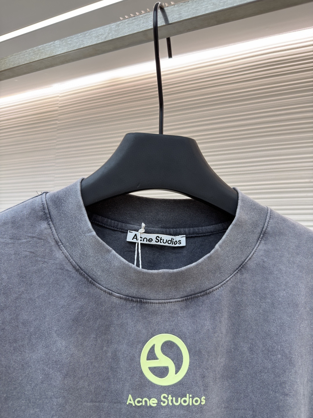 Acne Studios 徽标圆领T恤 短袖 白色 灰色 A0 CL0399-183