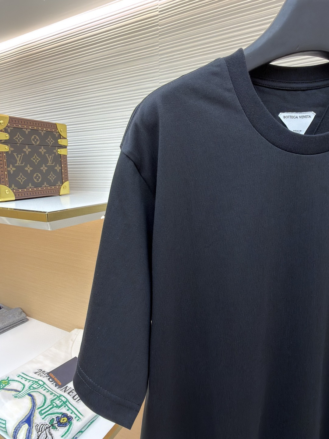 Bottega Veneta 脸谱印花圆领短袖 T恤 夏款 白色 黑色 A0 