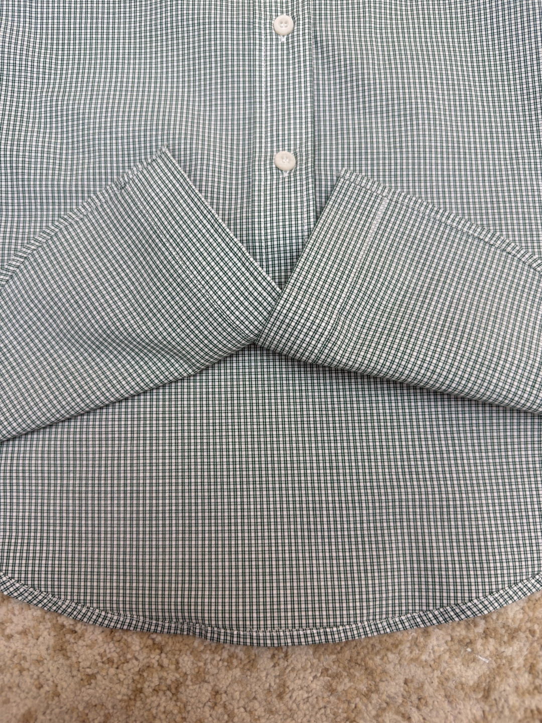 MIU MIU 缪缪 Automne系列 单排扣格纹衬衫 外套 长袖 绿色 A7 MK1842-1805-F077U-S-OOO