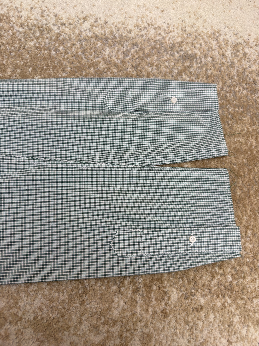 MIU MIU 缪缪 Automne系列 单排扣格纹衬衫 外套 长袖 绿色 A7 MK1842-1805-F077U-S-OOO