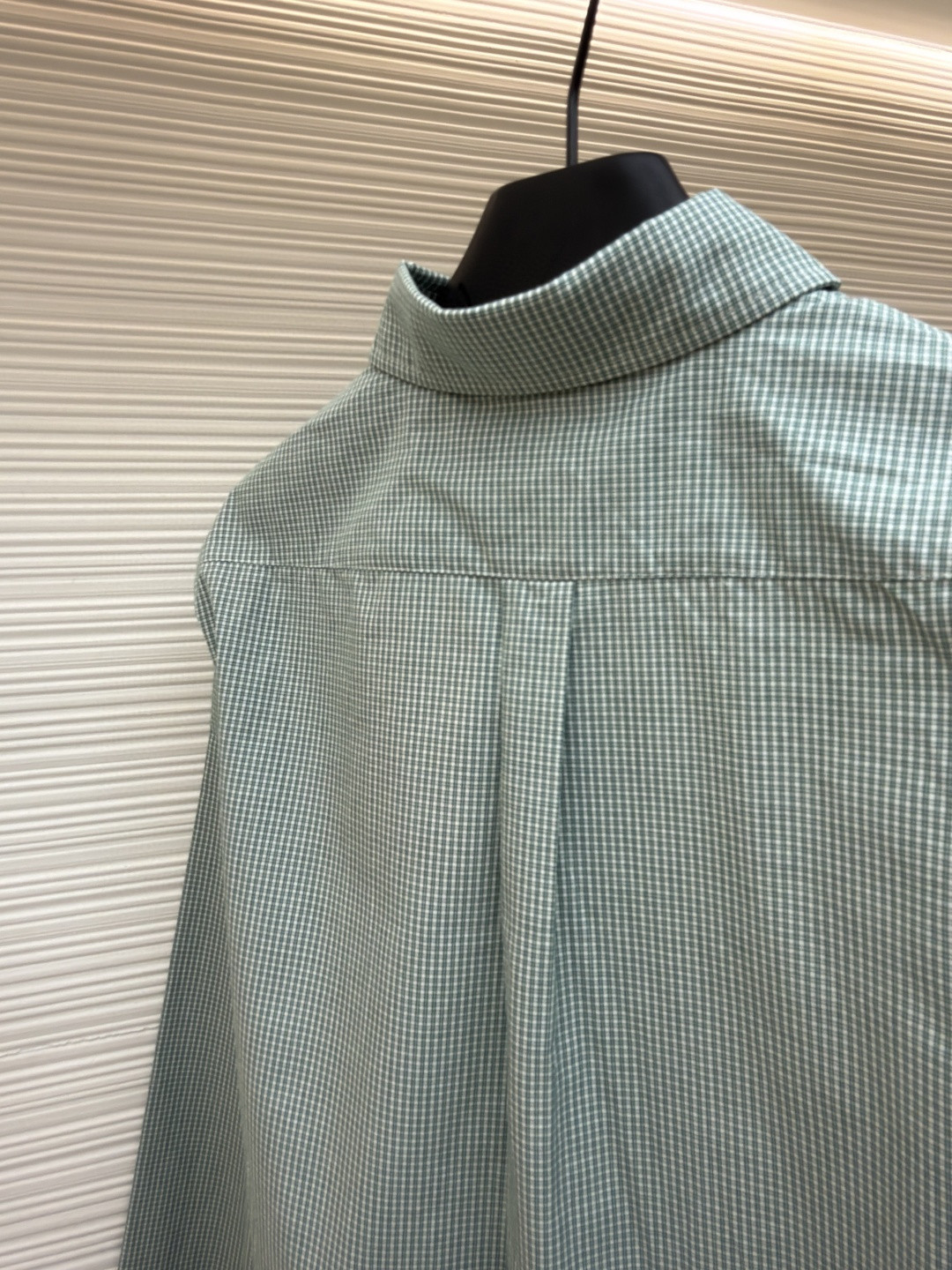 MIU MIU 缪缪 Automne系列 单排扣格纹衬衫 外套 长袖 绿色 A7 MK1842-1805-F077U-S-OOO