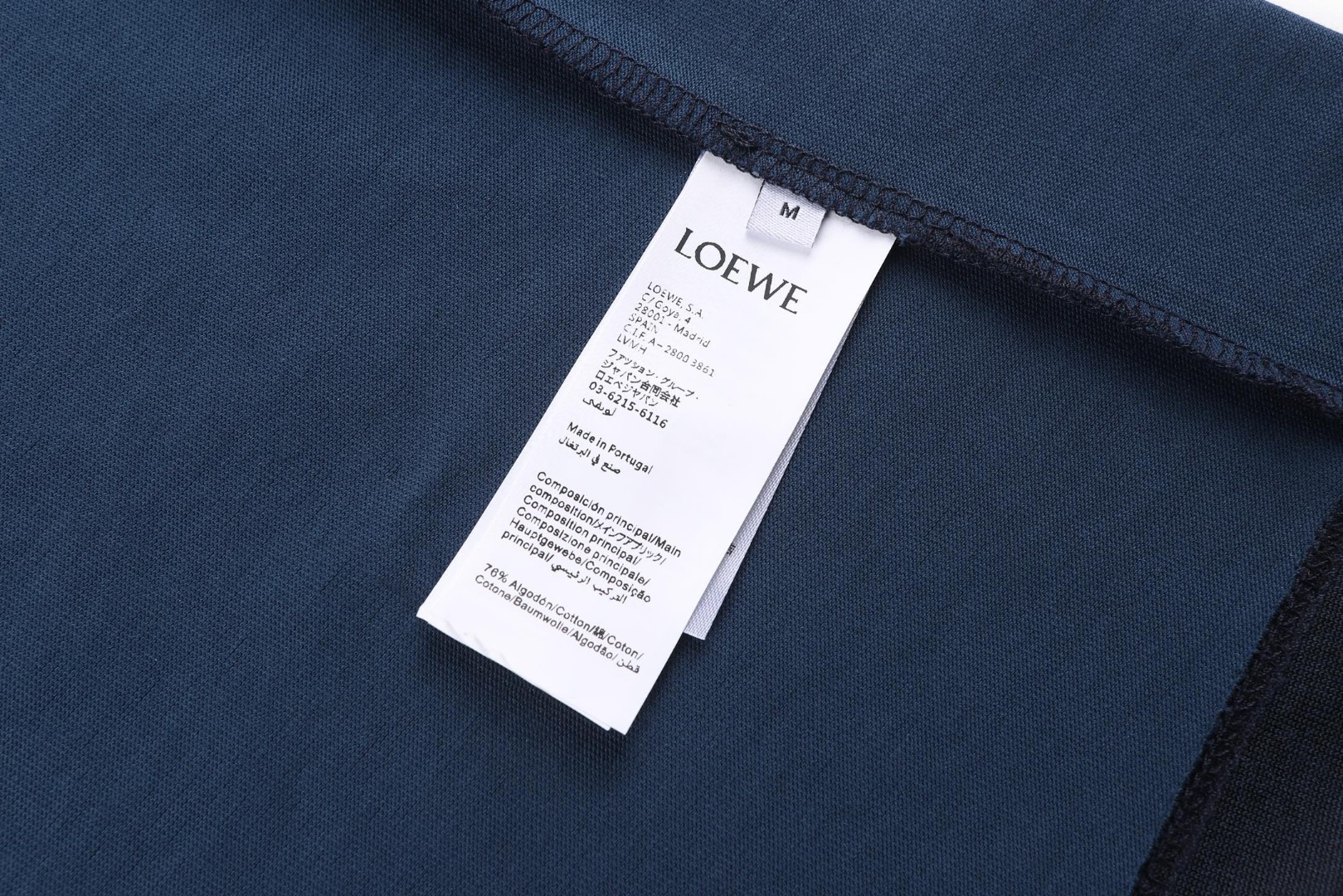 Loewe 罗意威 字母logo印花圆领短袖 T恤 蓝色 A0 H526Y22XD7-5110