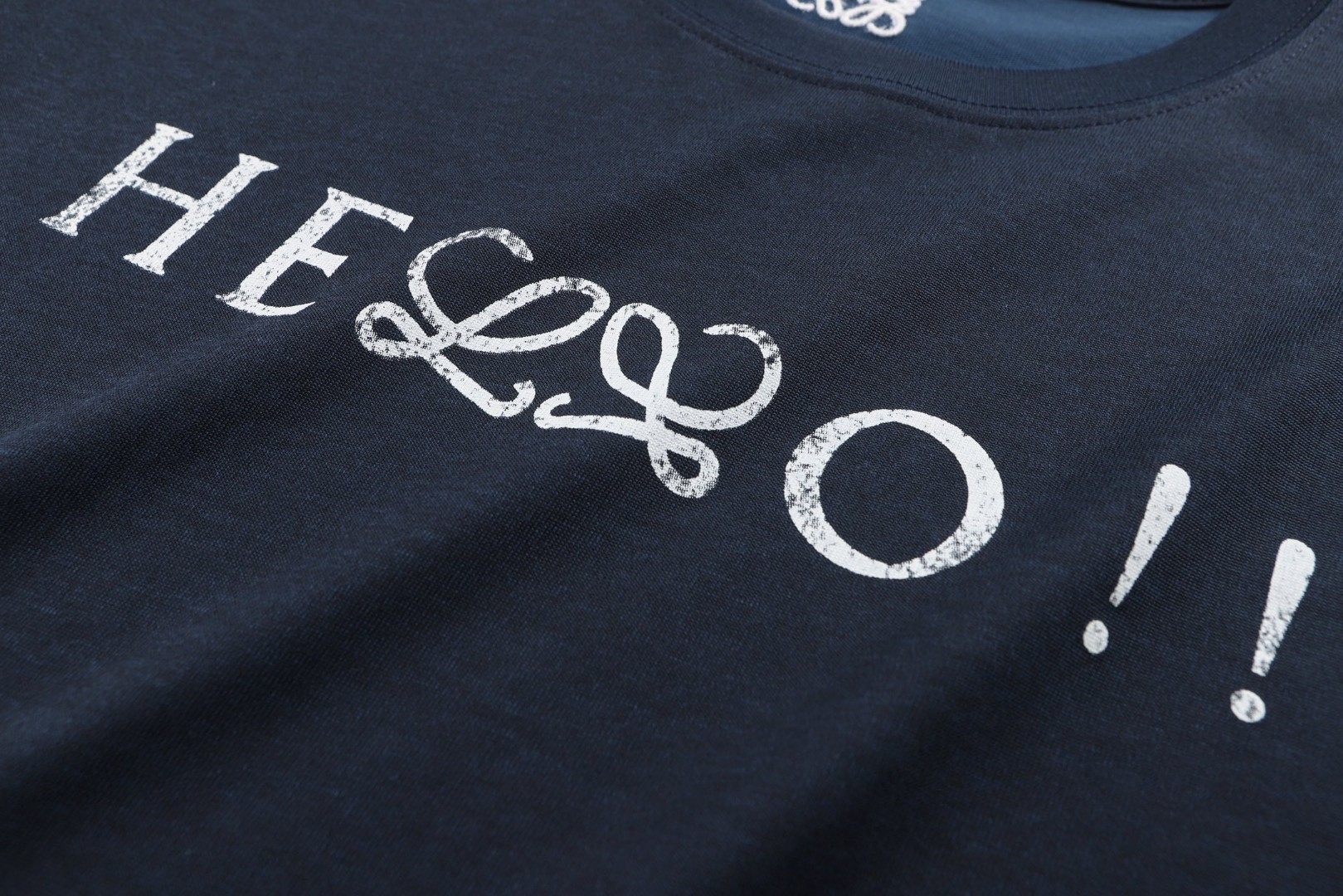 Loewe 罗意威 字母logo印花圆领短袖 T恤 蓝色 A0 H526Y22XD7-5110