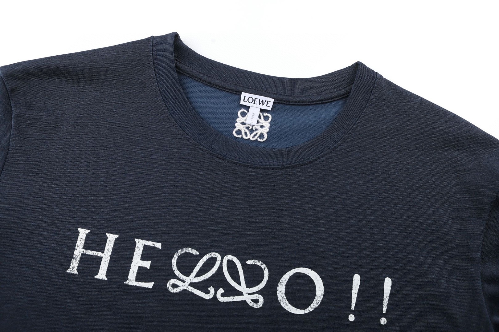 Loewe 罗意威 字母logo印花圆领短袖 T恤 蓝色 A0 H526Y22XD7-5110