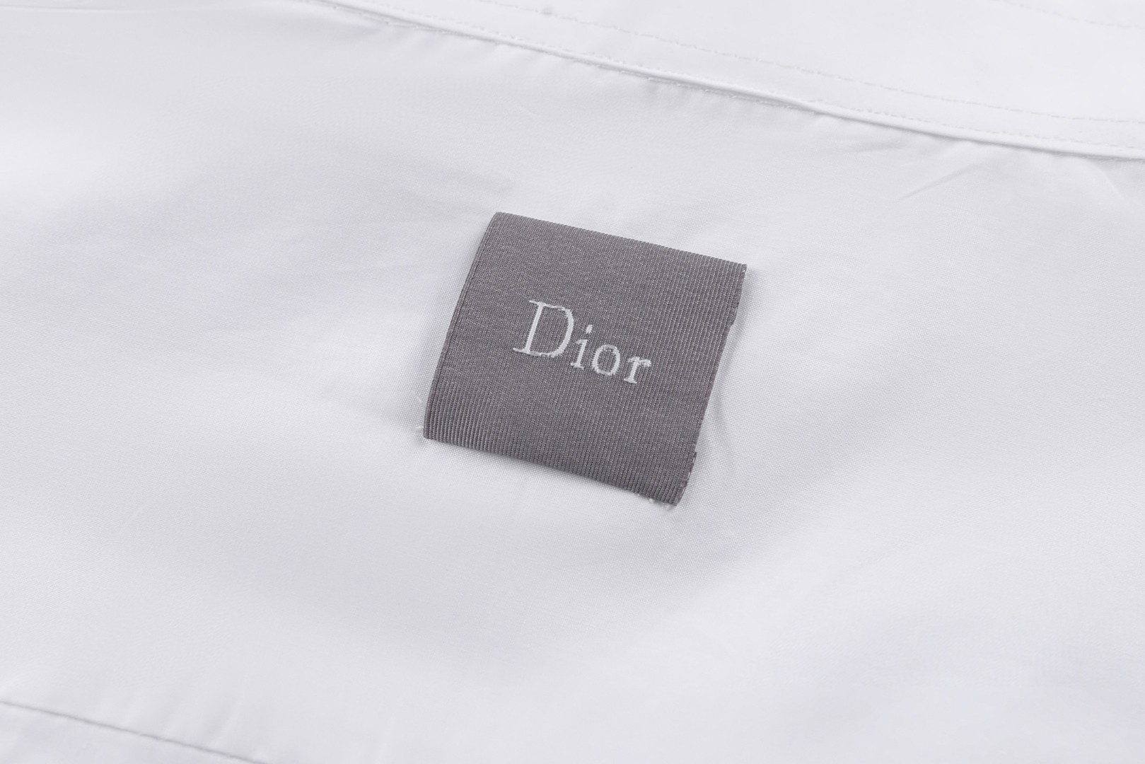 DIOR 迪奥 刺绣logo翻领衬衫 外套 长袖 白色 A5