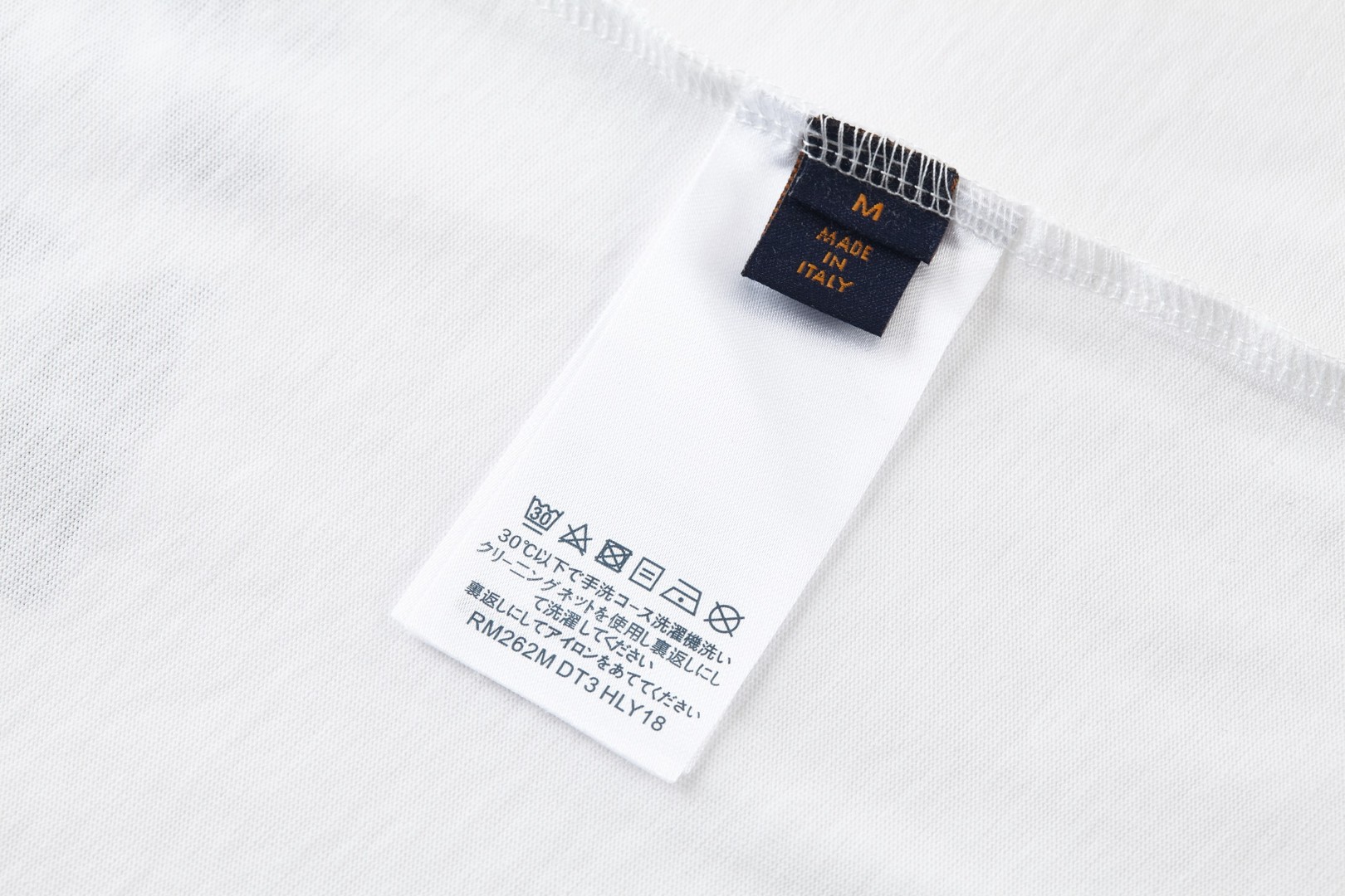 LOUIS VUITTON 路易威登 山景植绒圆领短袖 T恤 白色 A0 1AJCE5