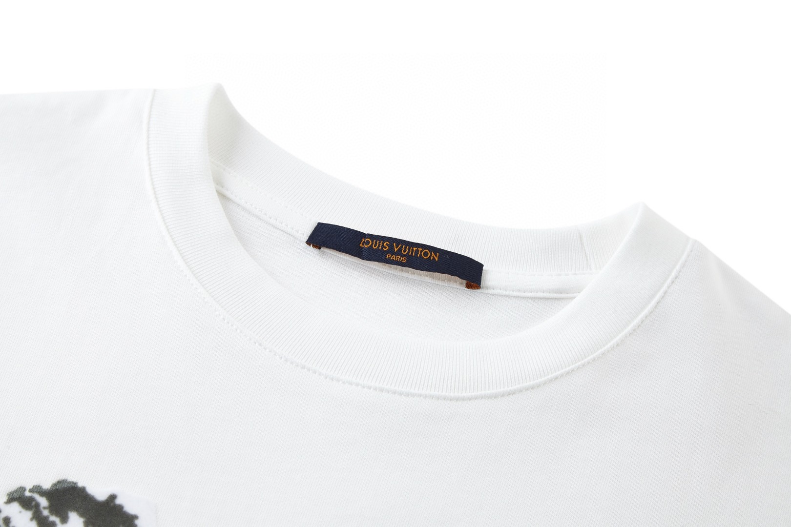 LOUIS VUITTON 路易威登 山景植绒圆领短袖 T恤 白色 A0 1AJCE5