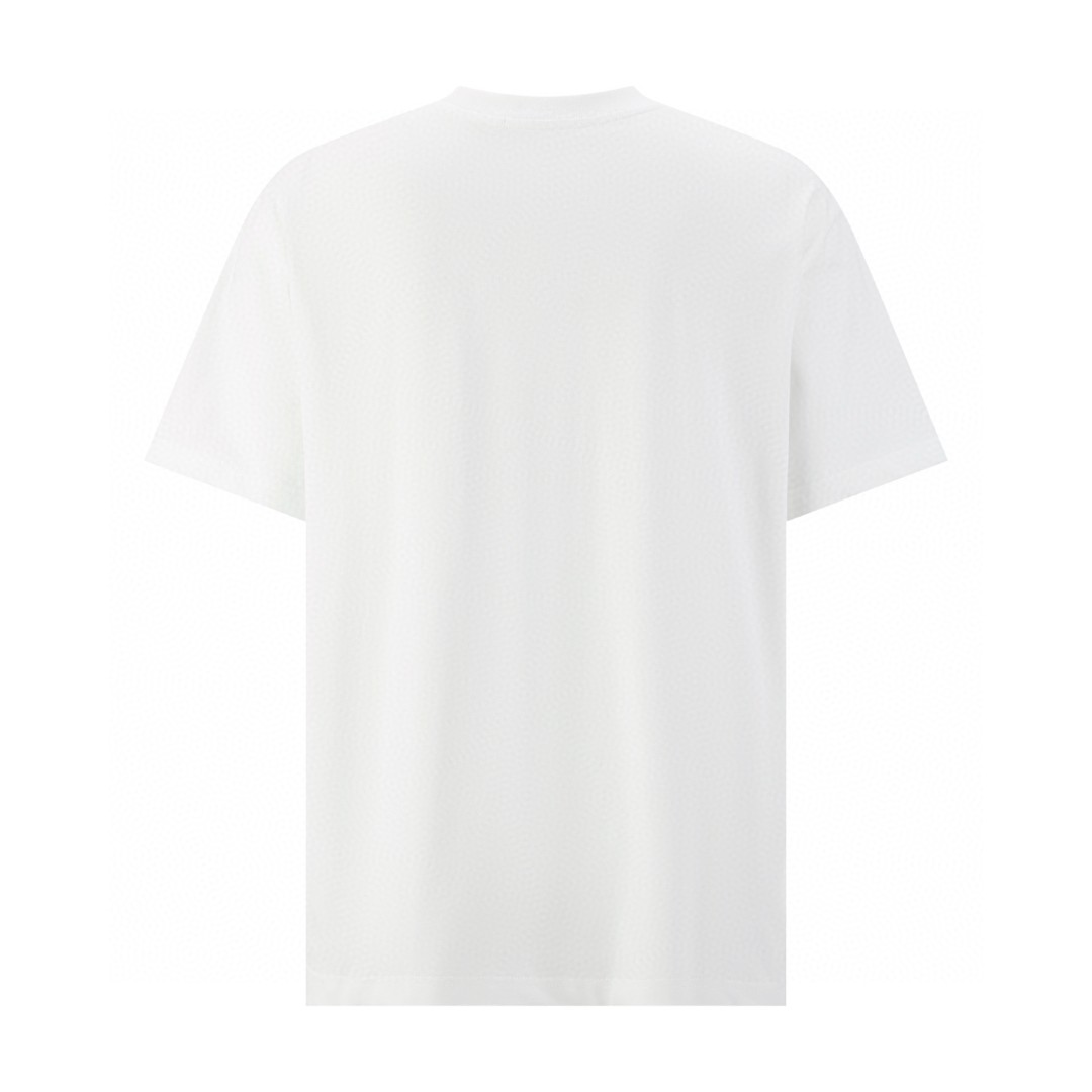 LOUIS VUITTON 路易威登 山景植绒圆领短袖 T恤 白色 A0 1AJCE5