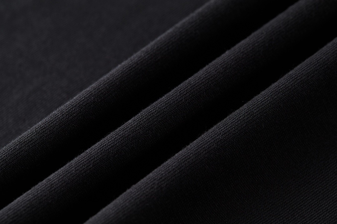 Loewe 罗意威 植绒绣花logo圆领短袖 T恤 白色 黑色 A0