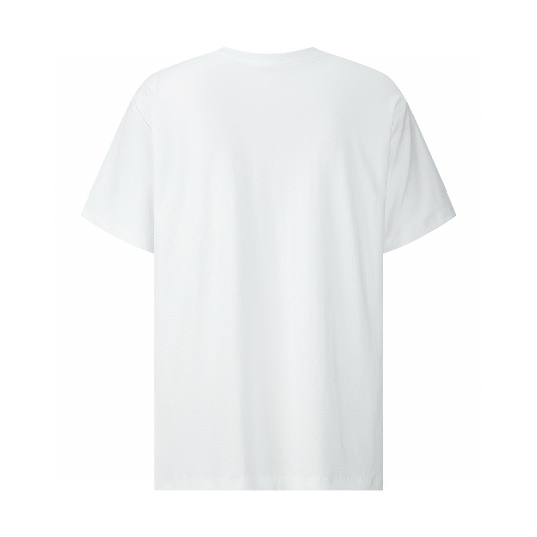 PRADA 普拉达 毛巾刺绣标识圆领短袖 T恤 夏季 黑色 蓝色 白色 A0 UJN897-14LB-F0008-S-OOO