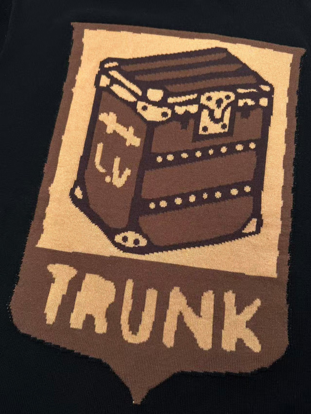 LOUIS VUITTON 路易威登 硬箱针织圆领短袖 T恤 白色 黑色 A5 1AJDWT