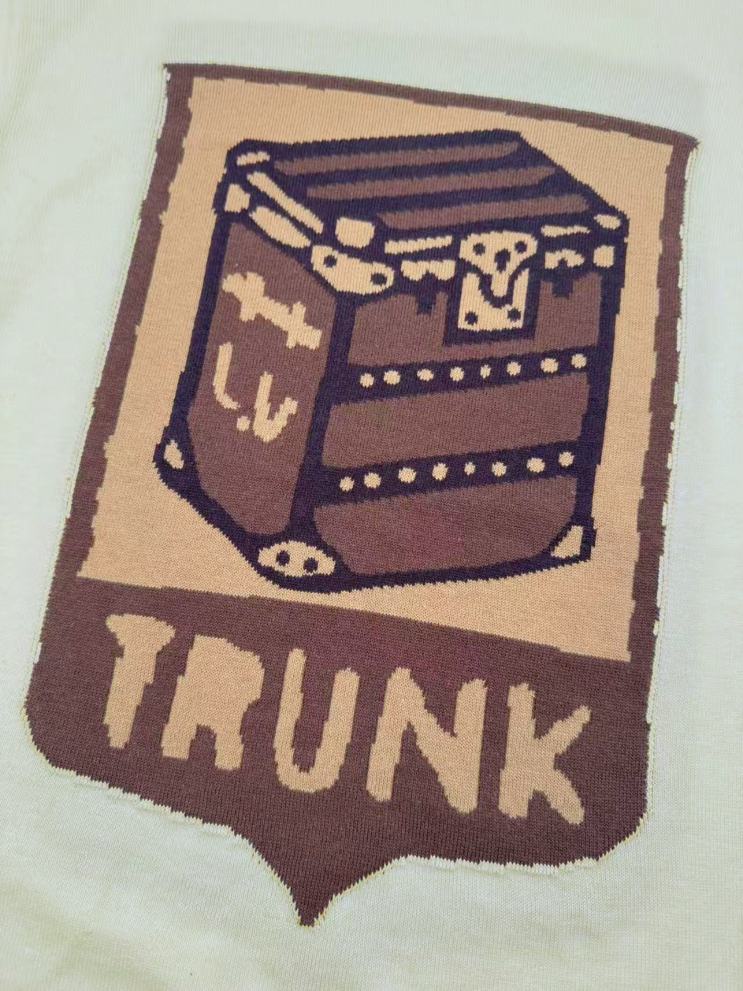 LOUIS VUITTON 路易威登 硬箱针织圆领短袖 T恤 白色 黑色 A5 1AJDWT