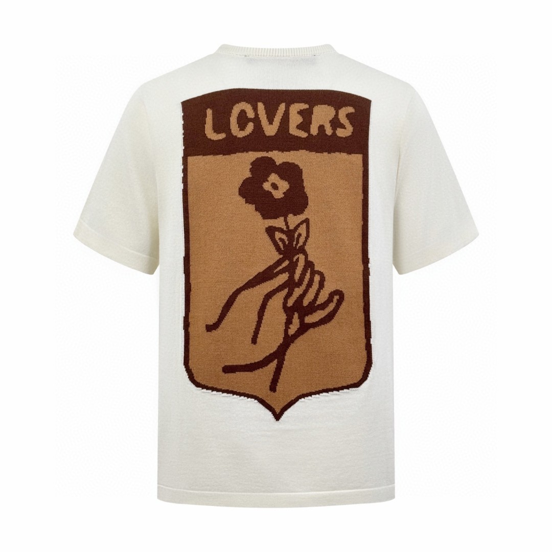 LOUIS VUITTON 路易威登 硬箱针织圆领短袖 T恤 白色 黑色 A5 1AJDWT