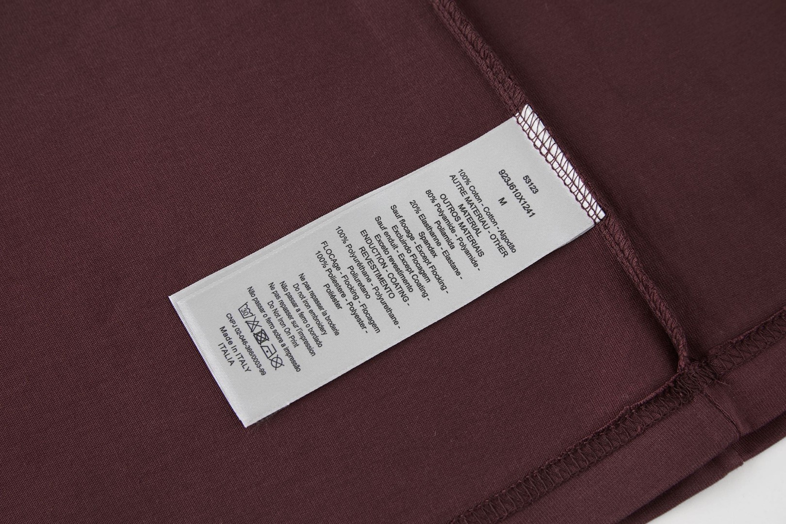 DIOR 迪奥 麻绳标识圆领短袖 T恤 夏季 白色 酒红色 黑色 A0 613J668A0677-C080