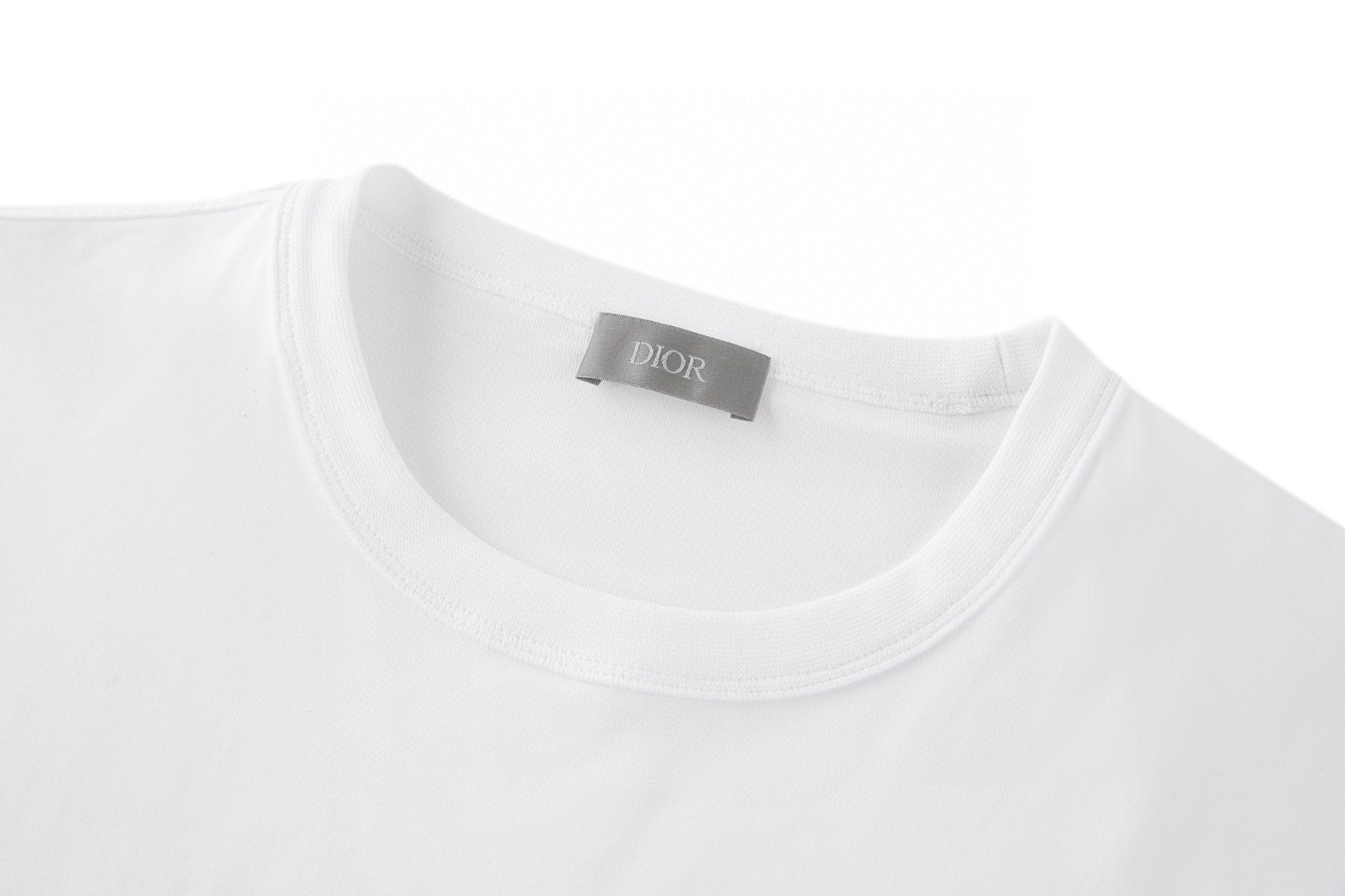 DIOR 迪奥 麻绳标识圆领短袖 T恤 夏季 白色 酒红色 黑色 A0 613J668A0677-C080