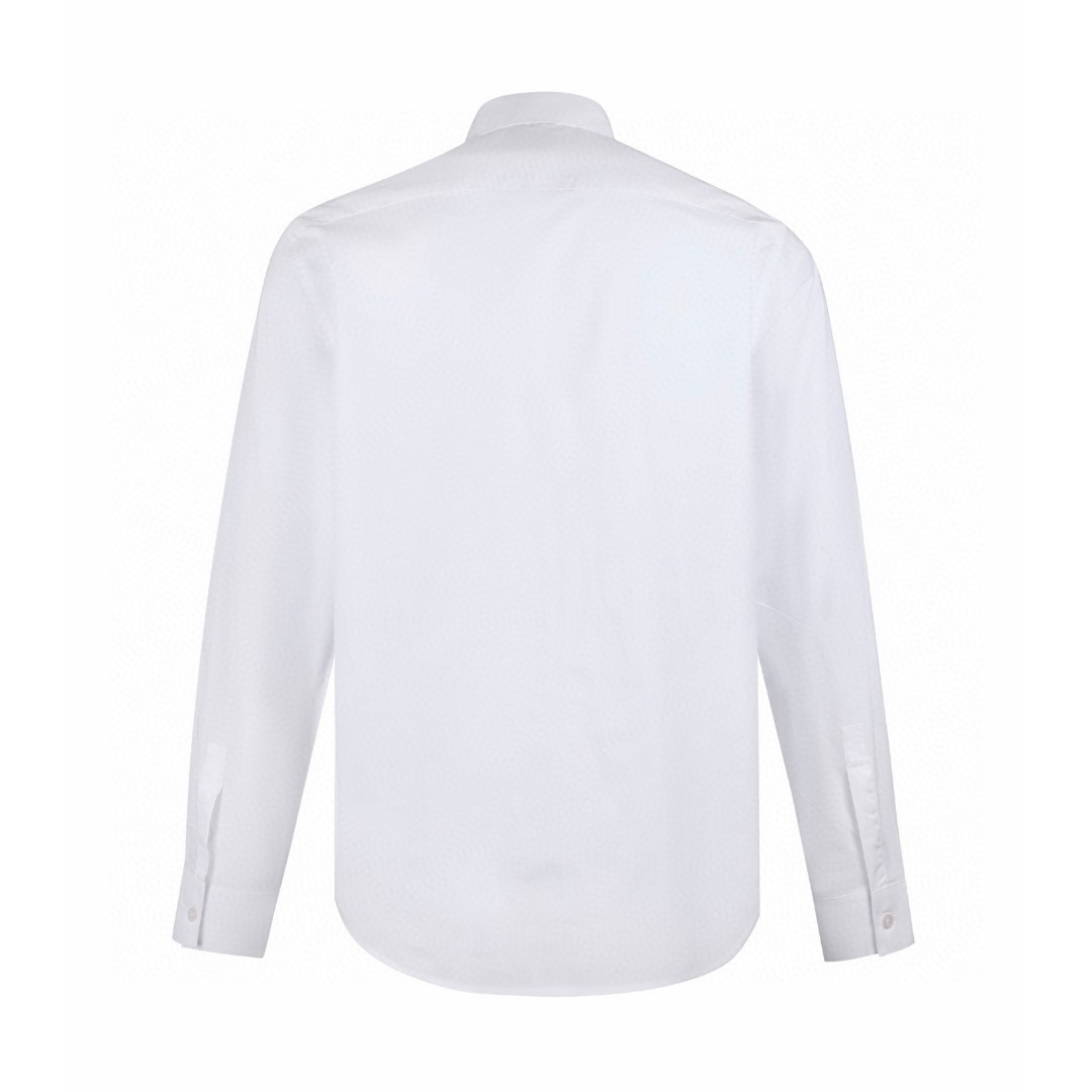 DIOR 迪奥 四叶草刺绣翻领衬衫 外套 长袖 白色 A5 683C530B1581-C086