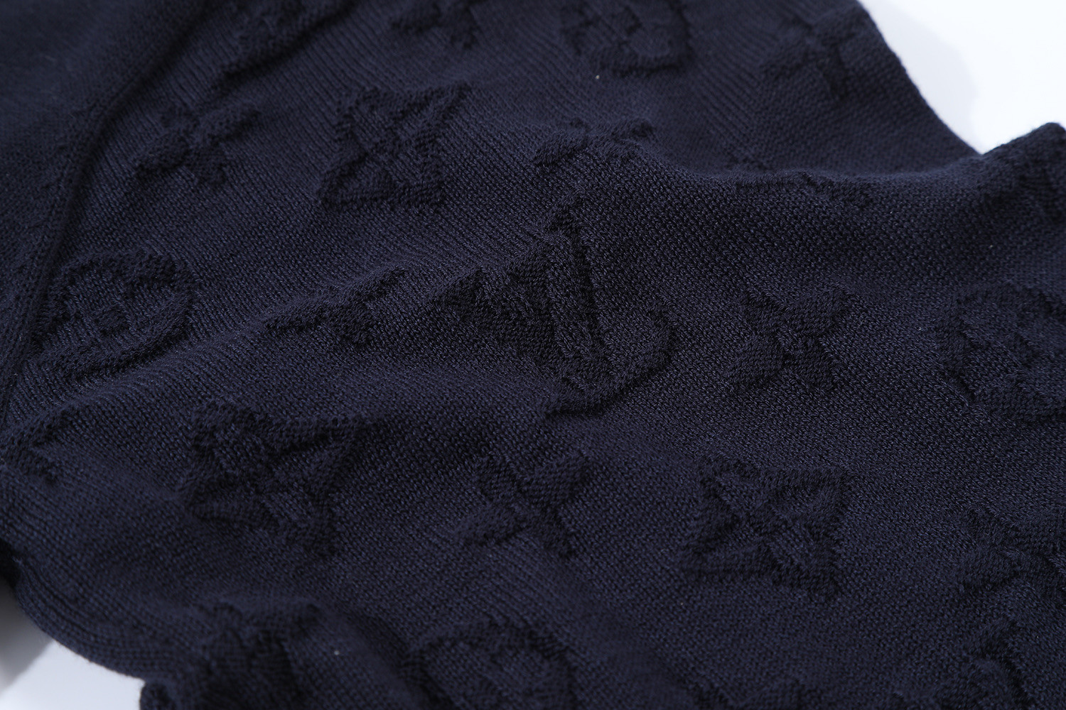 LOUIS VUITTON 路易威登 LV 提花暗纹logo毛织短袖 夏季 T恤 男女同款 棕色 白色 黑色 A0 1AFQA6