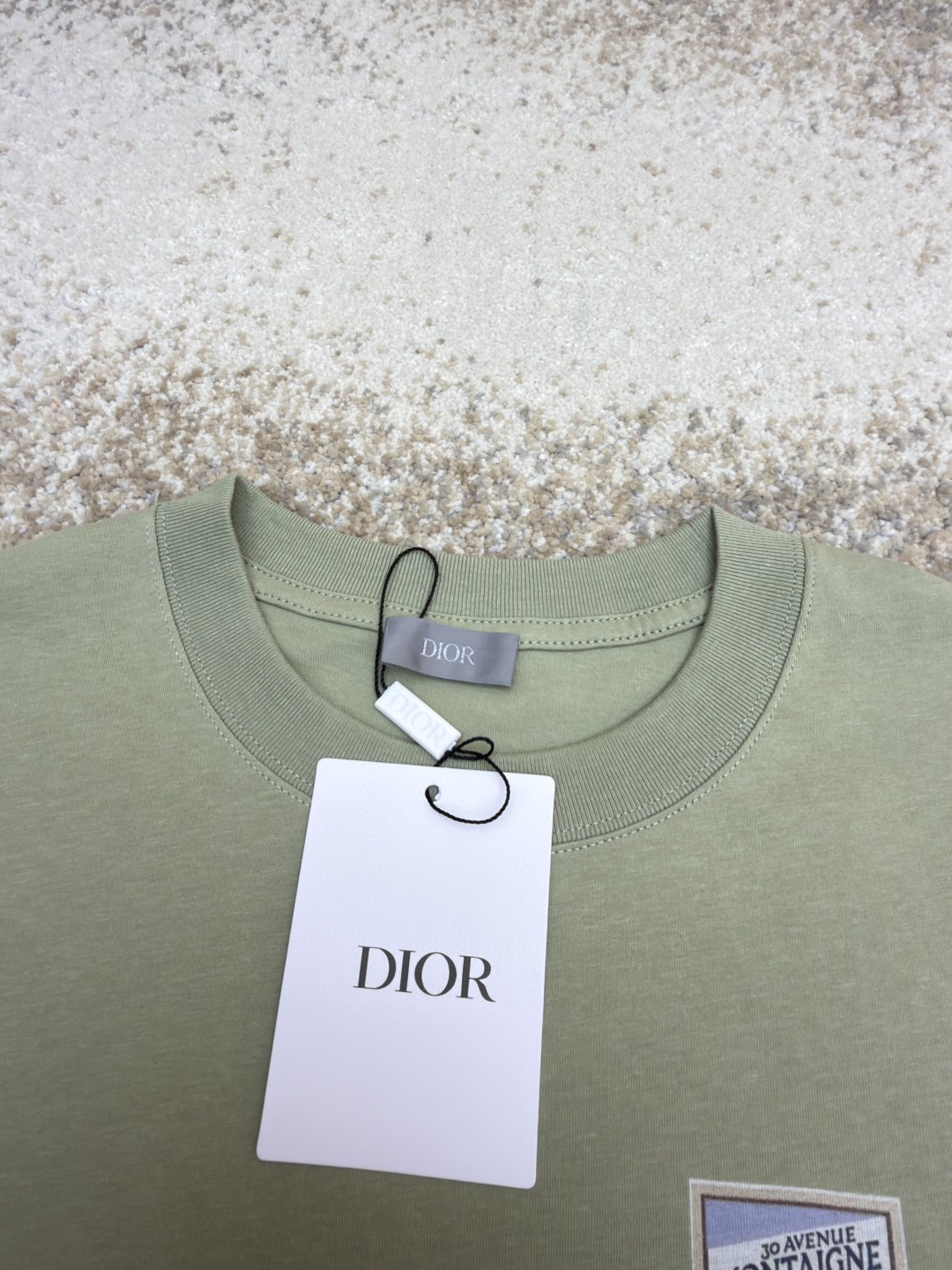 DIOR 迪奥 多色补丁圆领短袖 T恤 夏季 白色 黑色 绿色 A0 613J696E0677-C086