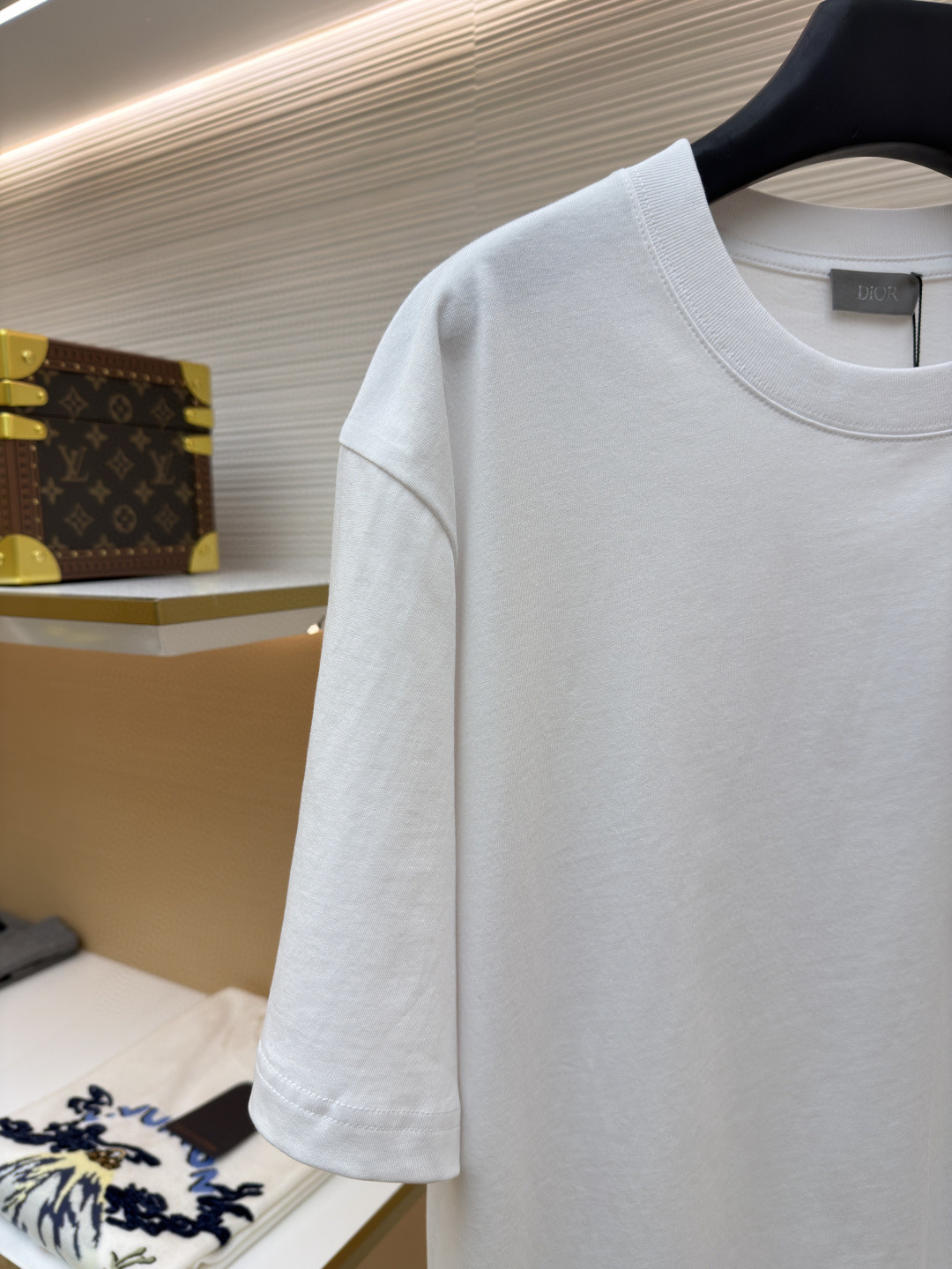 DIOR 迪奥 多色补丁圆领短袖 T恤 夏季 白色 黑色 绿色 A0 613J696E0677-C086