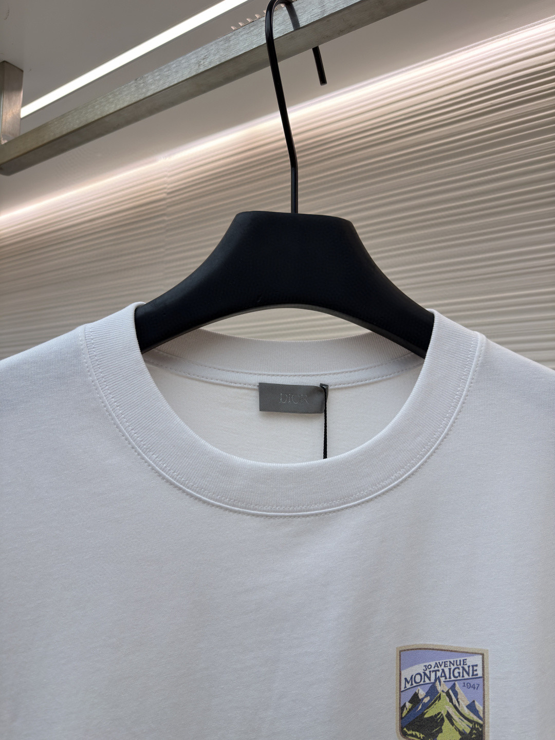 DIOR 迪奥 多色补丁圆领短袖 T恤 夏季 白色 黑色 绿色 A0 613J696E0677-C086