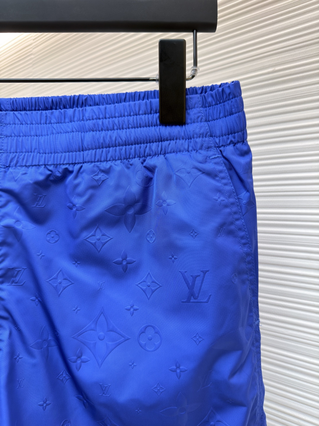 LOUIS VUITTON 路易威登 暗纹老花松紧腰沙滩短裤 五分裤 休闲裤 裤子 黑色 粉色 浅蓝色 海军蓝 绿色 橙色 蓝色 A0 1A7Y0P