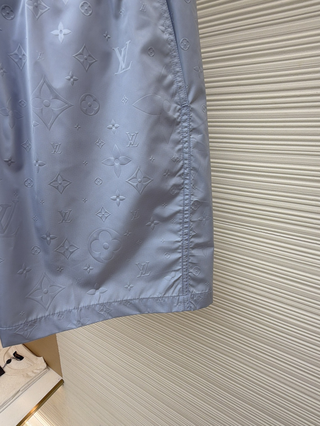 LOUIS VUITTON 路易威登 暗纹老花松紧腰沙滩短裤 五分裤 休闲裤 裤子 黑色 粉色 浅蓝色 海军蓝 绿色 橙色 蓝色 A0 1A7Y0P