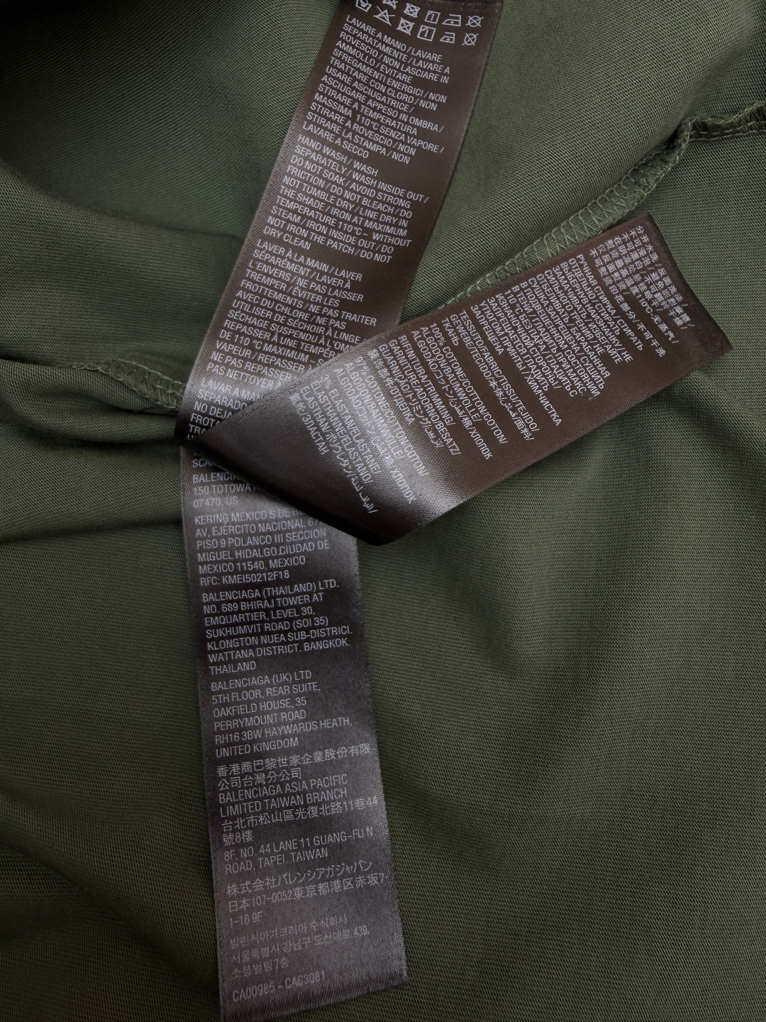 Balenciaga 巴黎世家 美纹纸胶带短袖 T恤 圆领 夏季 绿色 灰色 黑色 白色 做旧黑 黄黑色 黑色 深绿色 A0 739784TOVA92942