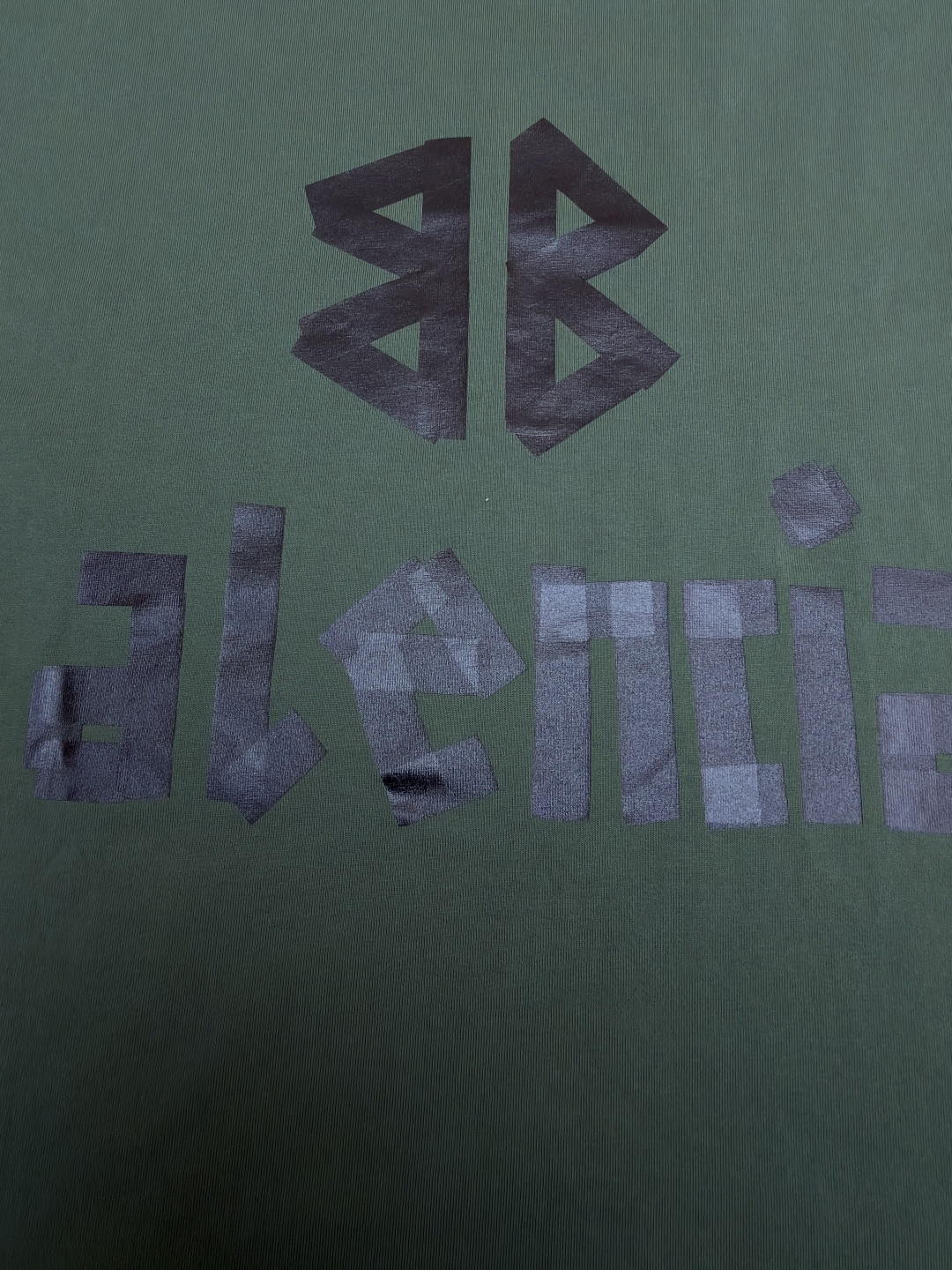 Balenciaga 巴黎世家 美纹纸胶带短袖 T恤 圆领 夏季 绿色 灰色 黑色 白色 做旧黑 黄黑色 黑色 深绿色 A0 739784TOVA92942