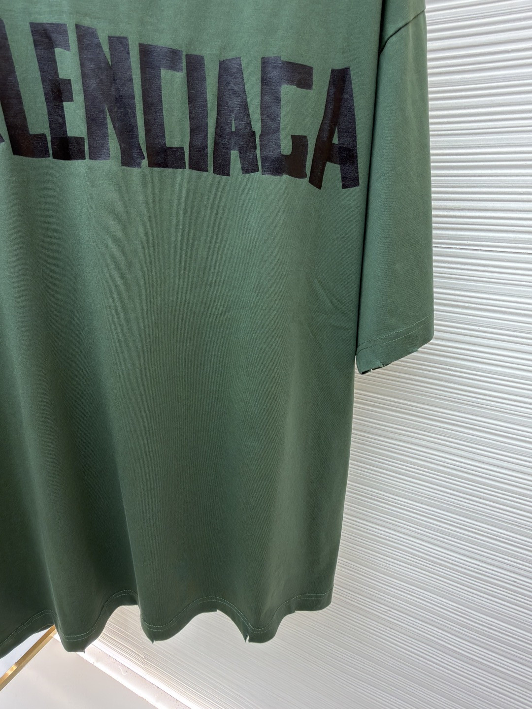 Balenciaga 巴黎世家 美纹纸胶带短袖 T恤 圆领 夏季 绿色 灰色 黑色 白色 做旧黑 黄黑色 黑色 深绿色 A0 739784TOVA92942