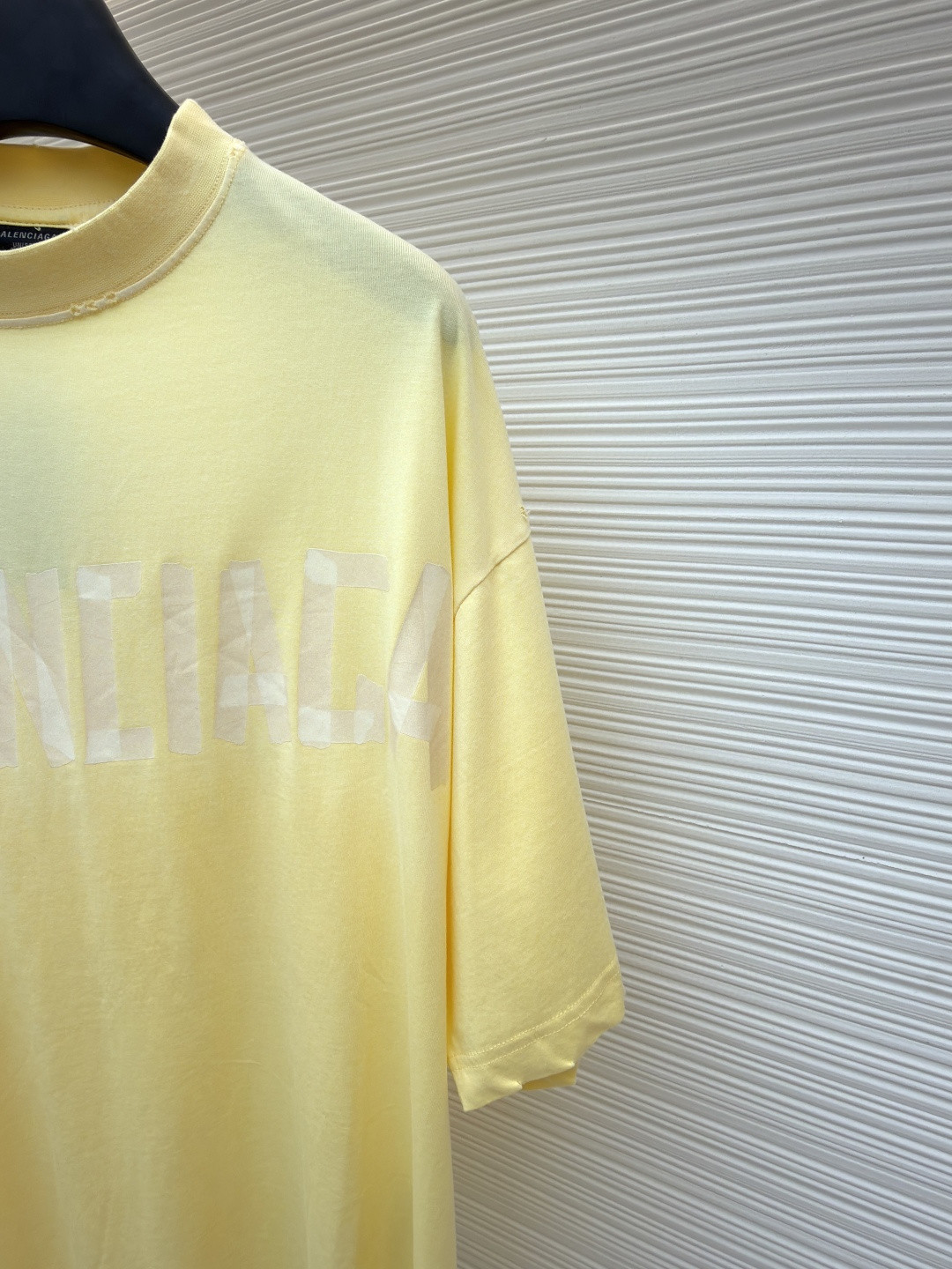 Balenciaga 巴黎世家 美纹纸胶带短袖 T恤 圆领 夏季 绿色 灰色 黑色 白色 做旧黑 黄黑色 黑色 深绿色 A0 739784TOVA92942