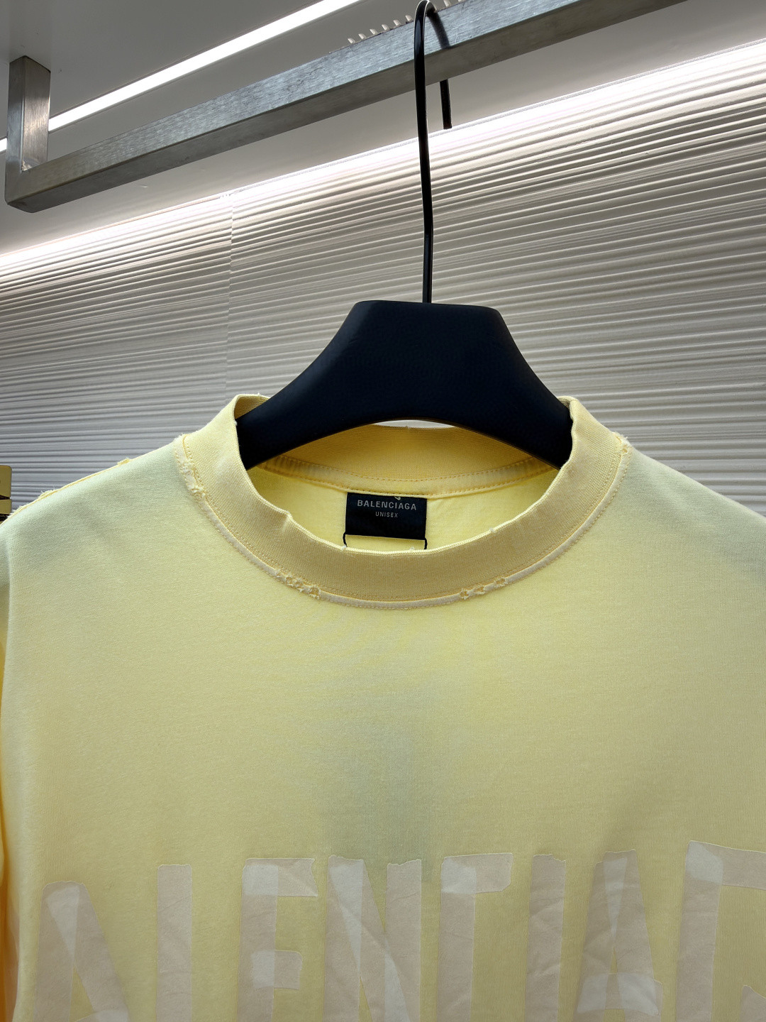 Balenciaga 巴黎世家 美纹纸胶带短袖 T恤 圆领 夏季 绿色 灰色 黑色 白色 做旧黑 黄黑色 黑色 深绿色 A0 739784TOVA92942