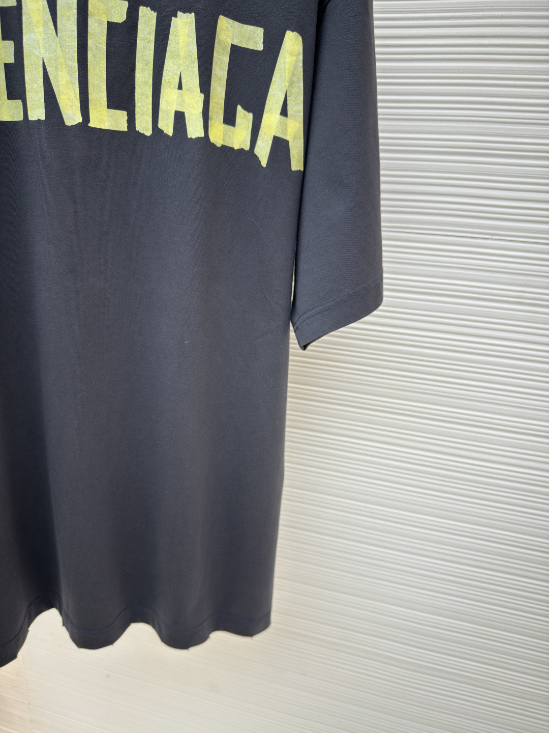 Balenciaga 巴黎世家 美纹纸胶带短袖 T恤 圆领 夏季 绿色 灰色 黑色 白色 做旧黑 黄黑色 黑色 深绿色 A0 739784TOVA92942