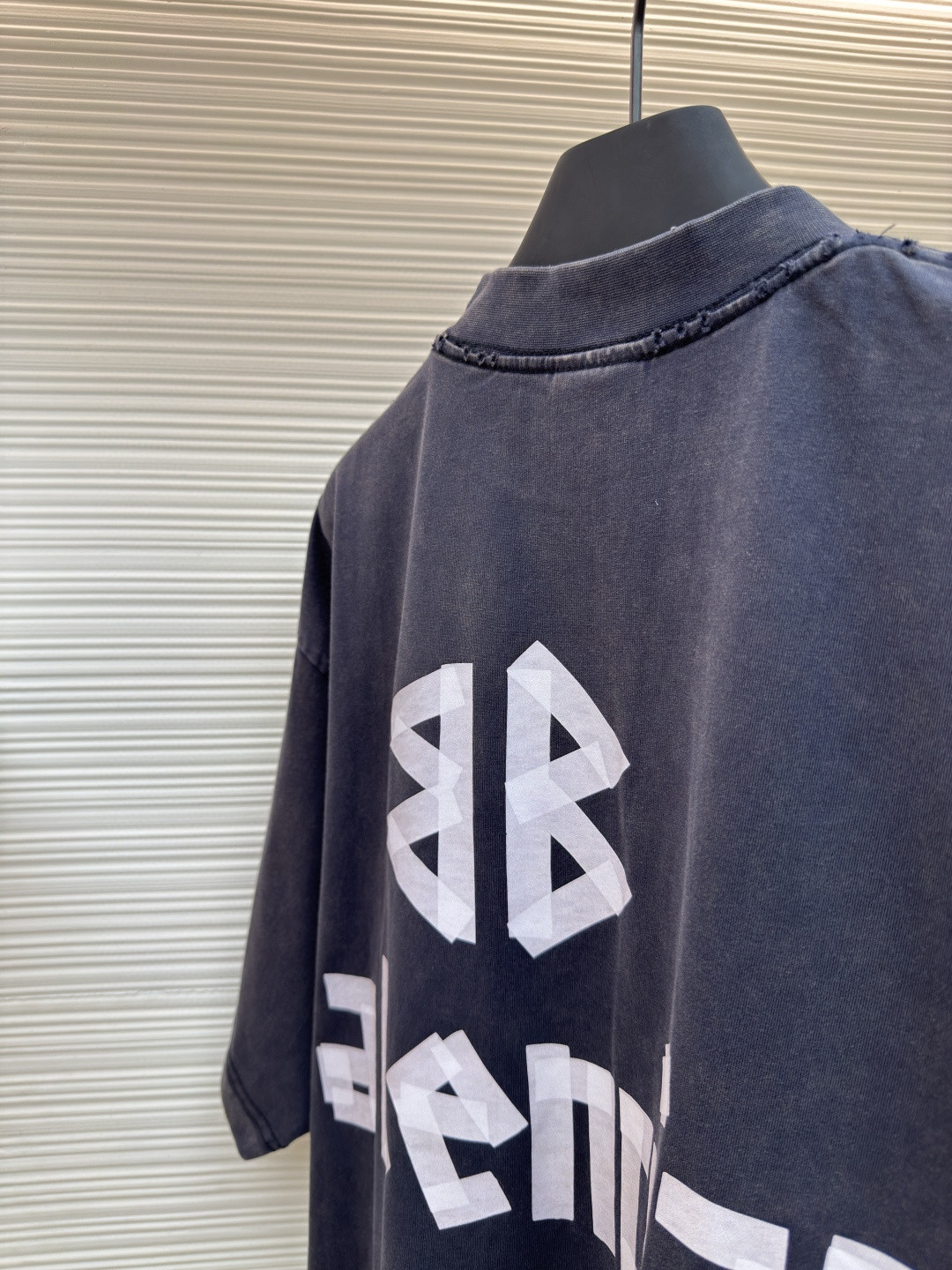 Balenciaga 巴黎世家 美纹纸胶带短袖 T恤 圆领 夏季 绿色 灰色 黑色 白色 做旧黑 黄黑色 黑色 深绿色 A0 739784TOVA92942