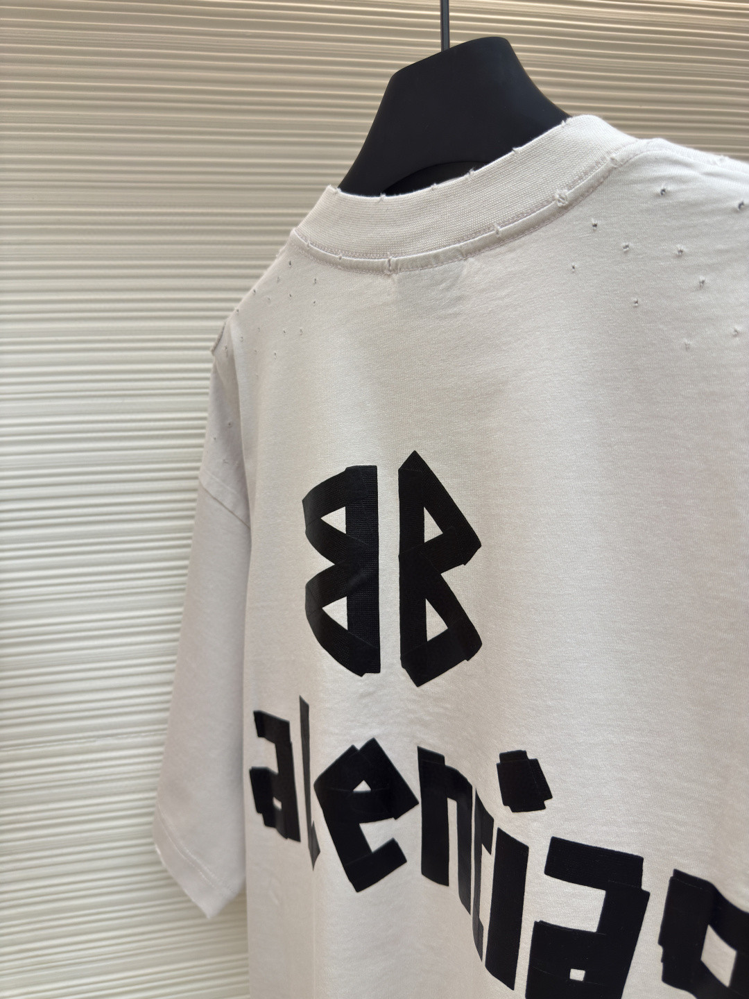 Balenciaga 巴黎世家 美纹纸胶带短袖 T恤 圆领 夏季 绿色 灰色 黑色 白色 做旧黑 黄黑色 黑色 深绿色 A0 739784TOVA92942