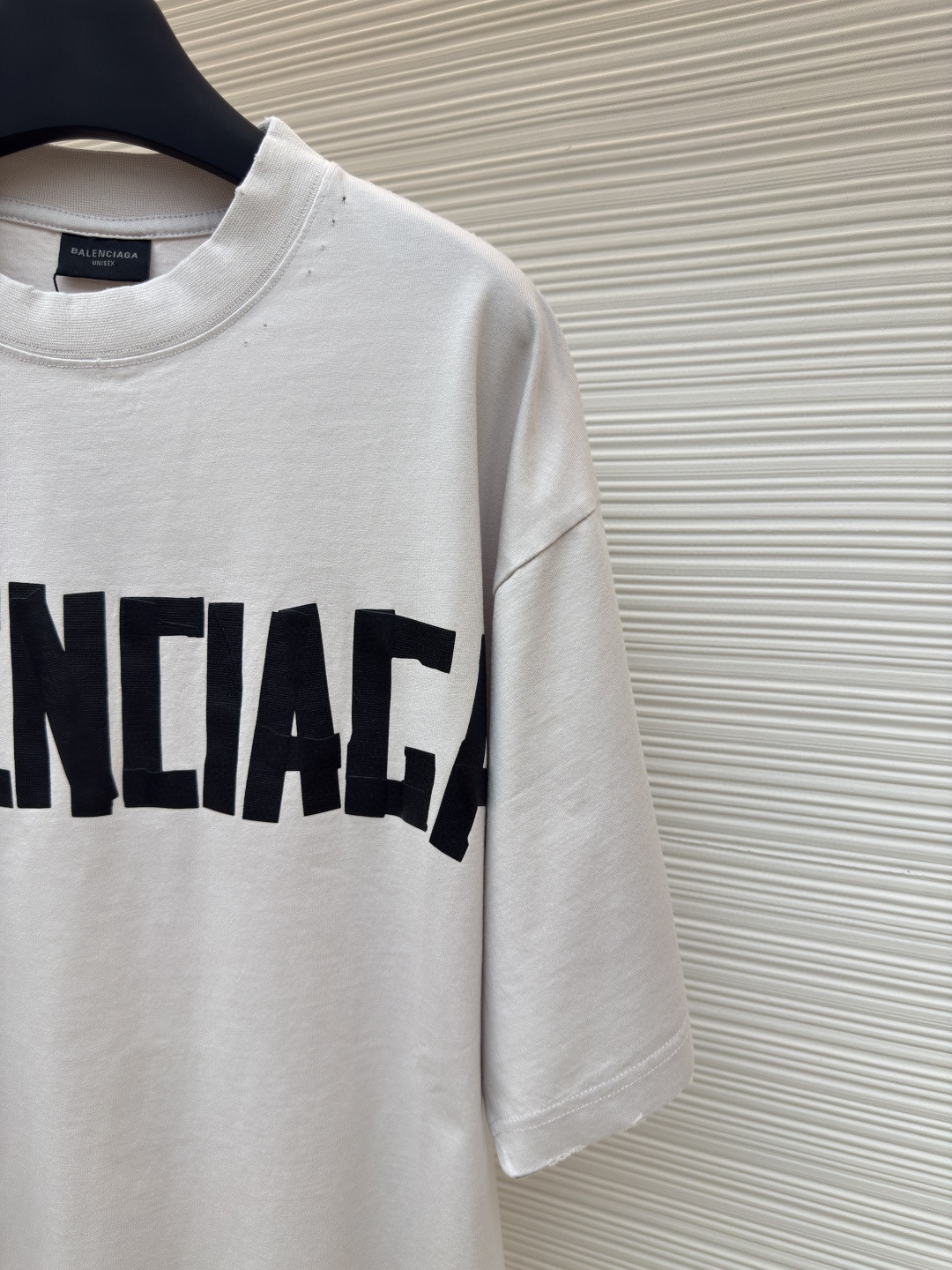 Balenciaga 巴黎世家 美纹纸胶带短袖 T恤 圆领 夏季 绿色 灰色 黑色 白色 做旧黑 黄黑色 黑色 深绿色 A0 739784TOVA92942