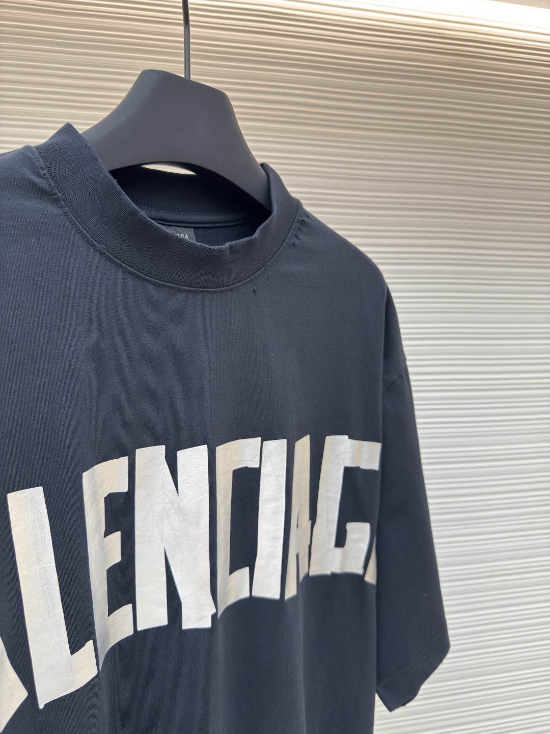 Balenciaga 巴黎世家 美纹纸胶带短袖 T恤 圆领 夏季 绿色 灰色 黑色 白色 做旧黑 黄黑色 黑色 深绿色 A0 739784TOVA92942