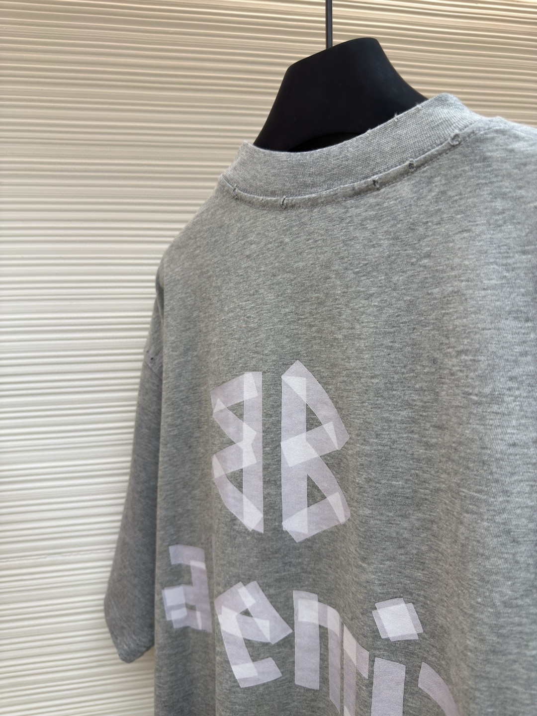 Balenciaga 巴黎世家 美纹纸胶带短袖 T恤 圆领 夏季 绿色 灰色 黑色 白色 做旧黑 黄黑色 黑色 深绿色 A0 739784TOVA92942