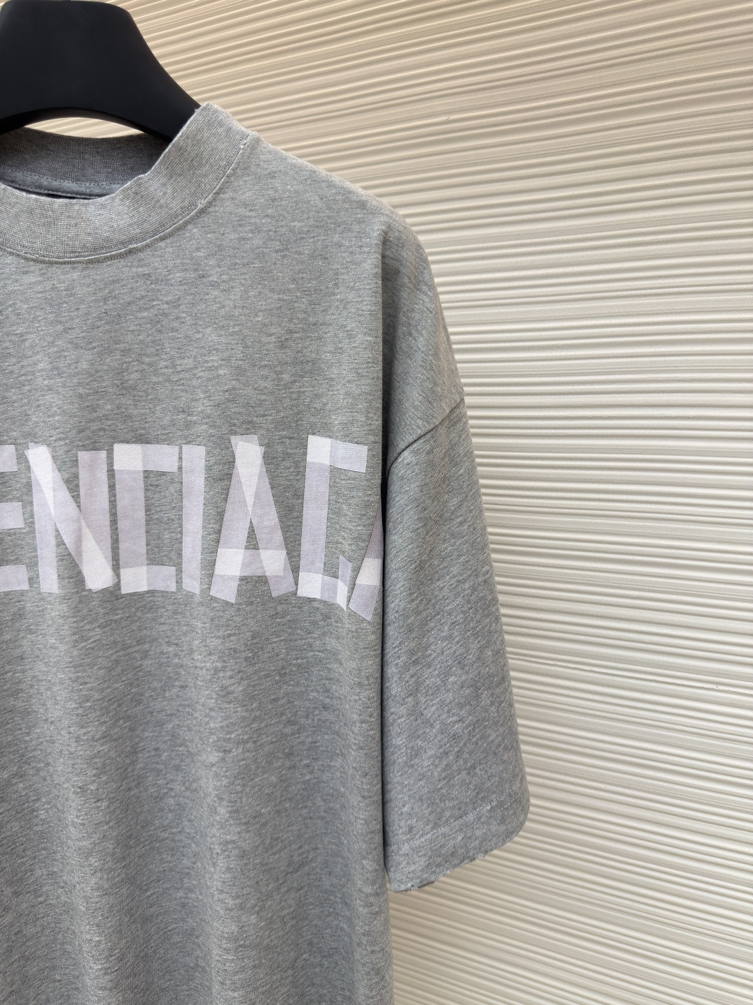 Balenciaga 巴黎世家 美纹纸胶带短袖 T恤 圆领 夏季 绿色 灰色 黑色 白色 做旧黑 黄黑色 黑色 深绿色 A0 739784TOVA92942