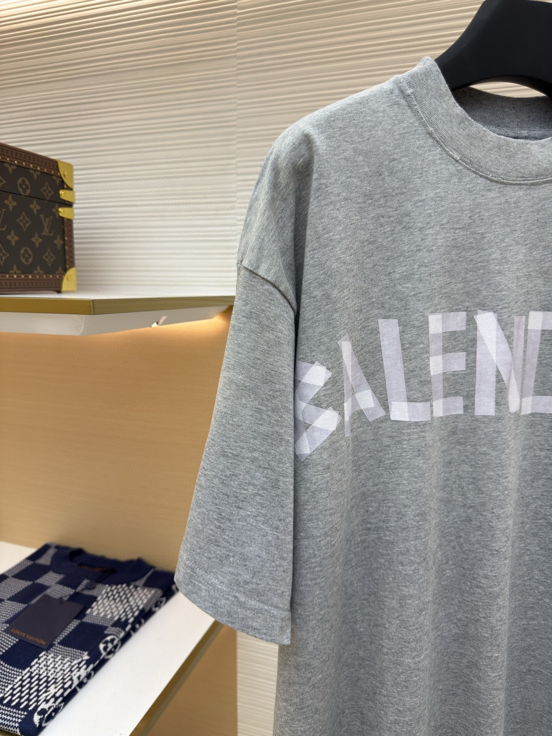 Balenciaga 巴黎世家 美纹纸胶带短袖 T恤 圆领 夏季 绿色 灰色 黑色 白色 做旧黑 黄黑色 黑色 深绿色 A0 739784TOVA92942