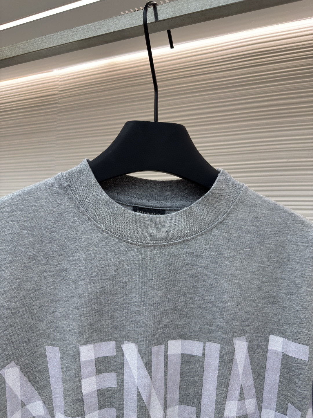 Balenciaga 巴黎世家 美纹纸胶带短袖 T恤 圆领 夏季 绿色 灰色 黑色 白色 做旧黑 黄黑色 黑色 深绿色 A0 739784TOVA92942