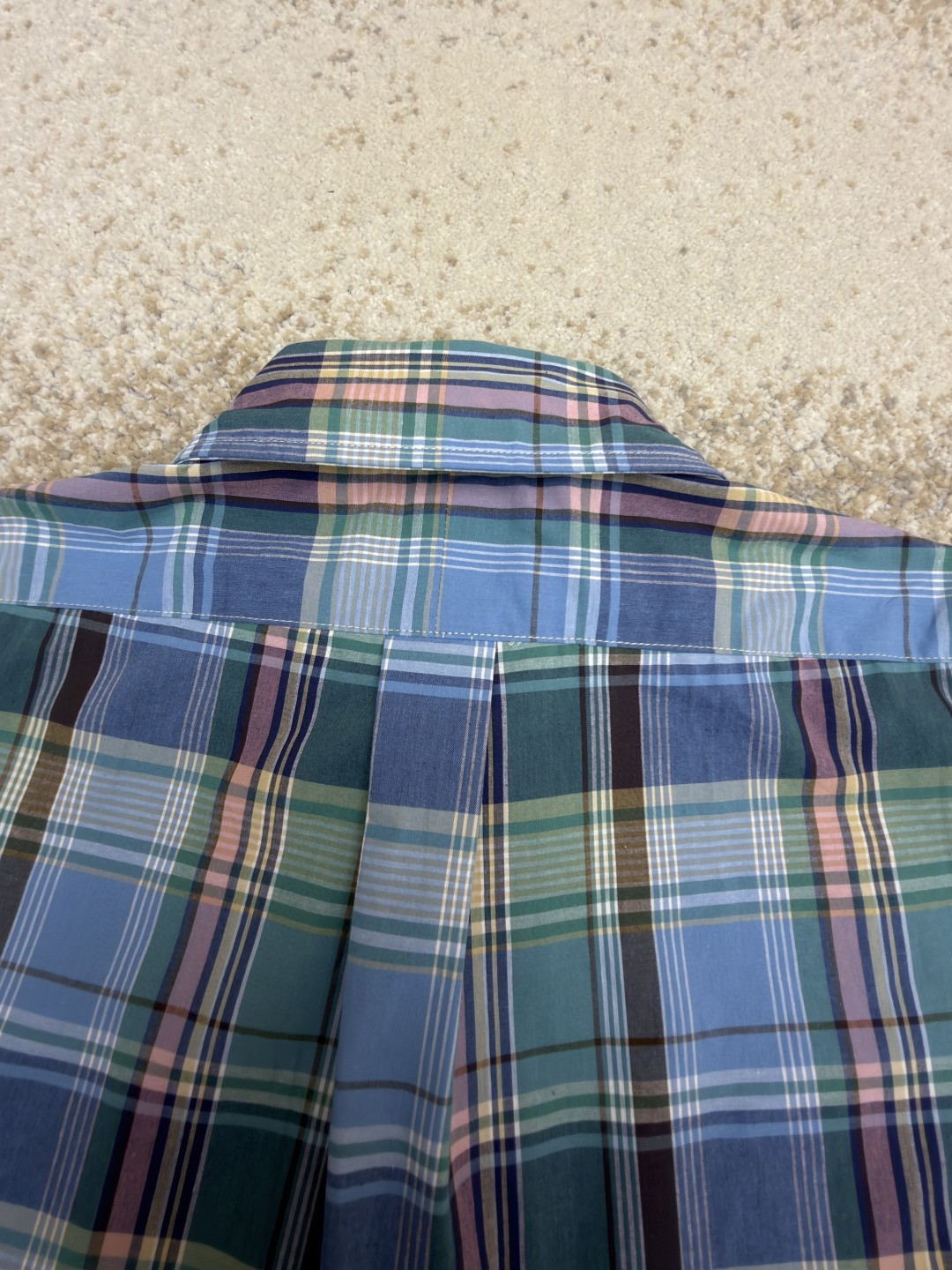 Ralph Lauren 拉夫劳伦 刺绣小马彩色格子衬衫 外套 长袖 蓝色 B0 710P06020-007