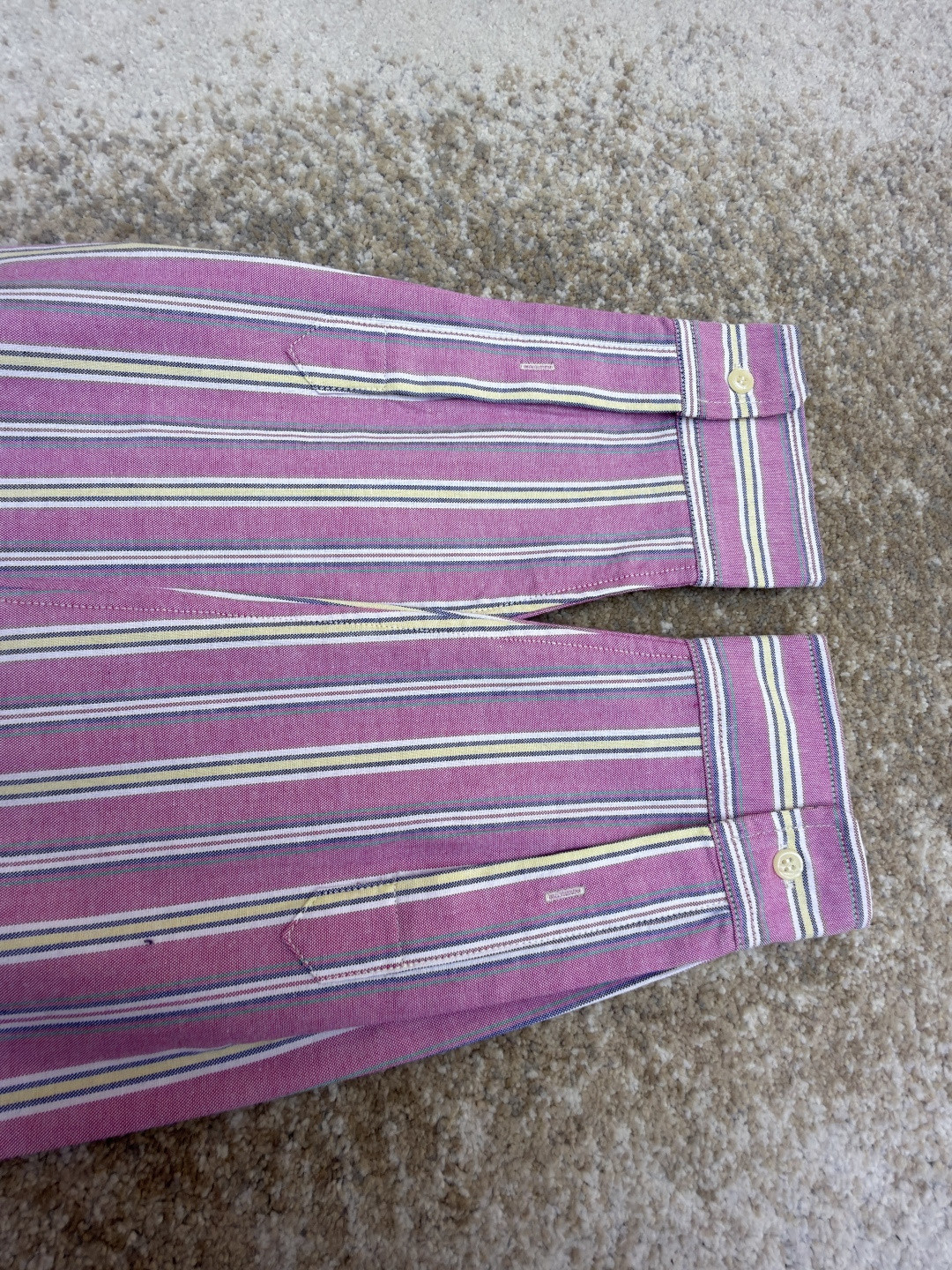 Ralph Lauren 拉夫劳伦 刺绣小马彩色条纹衬衫 外套 长袖 粉色 B0 MNPOWOV16824822-650