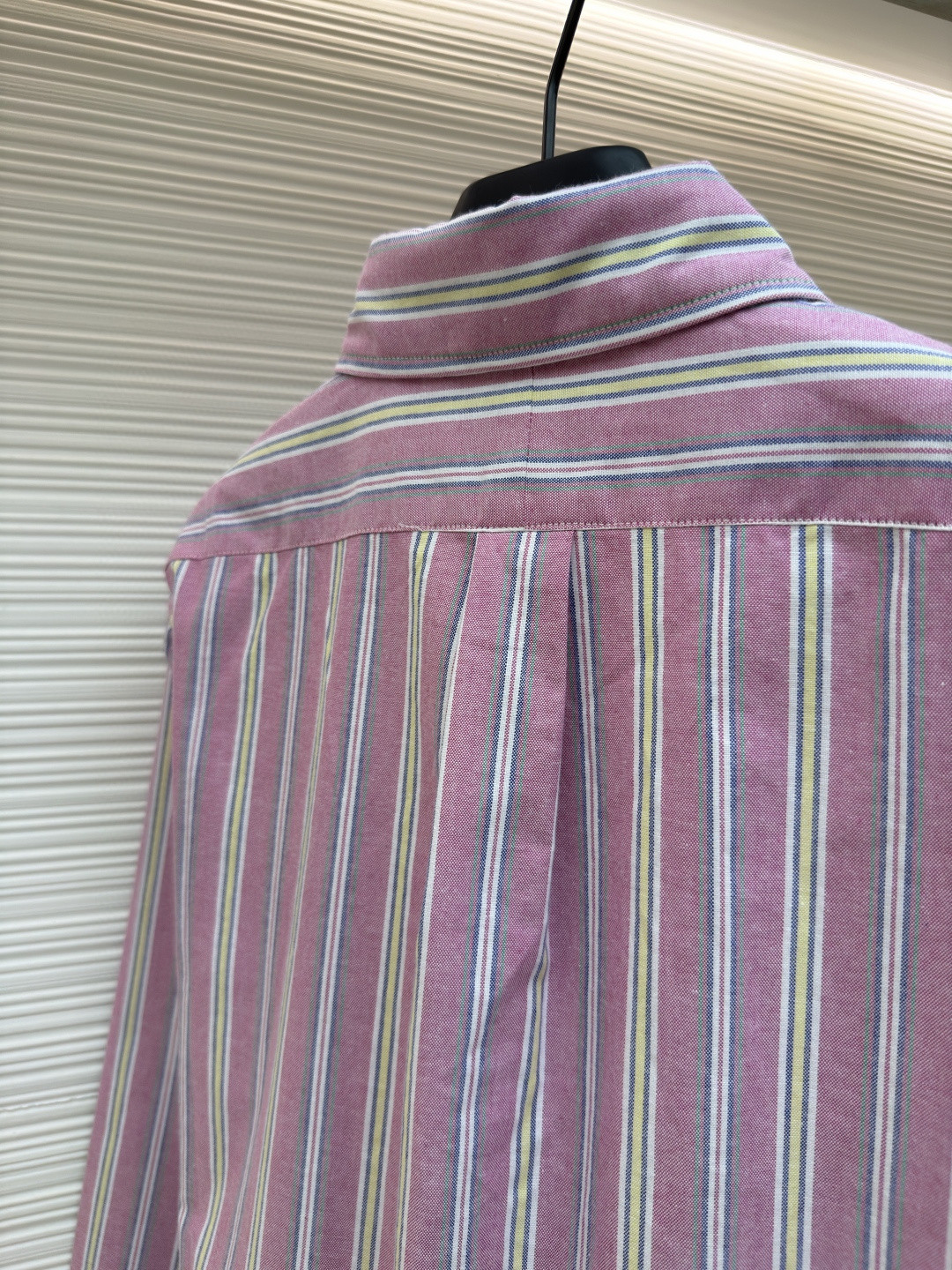 Ralph Lauren 拉夫劳伦 刺绣小马彩色条纹衬衫 外套 长袖 粉色 B0 MNPOWOV16824822-650