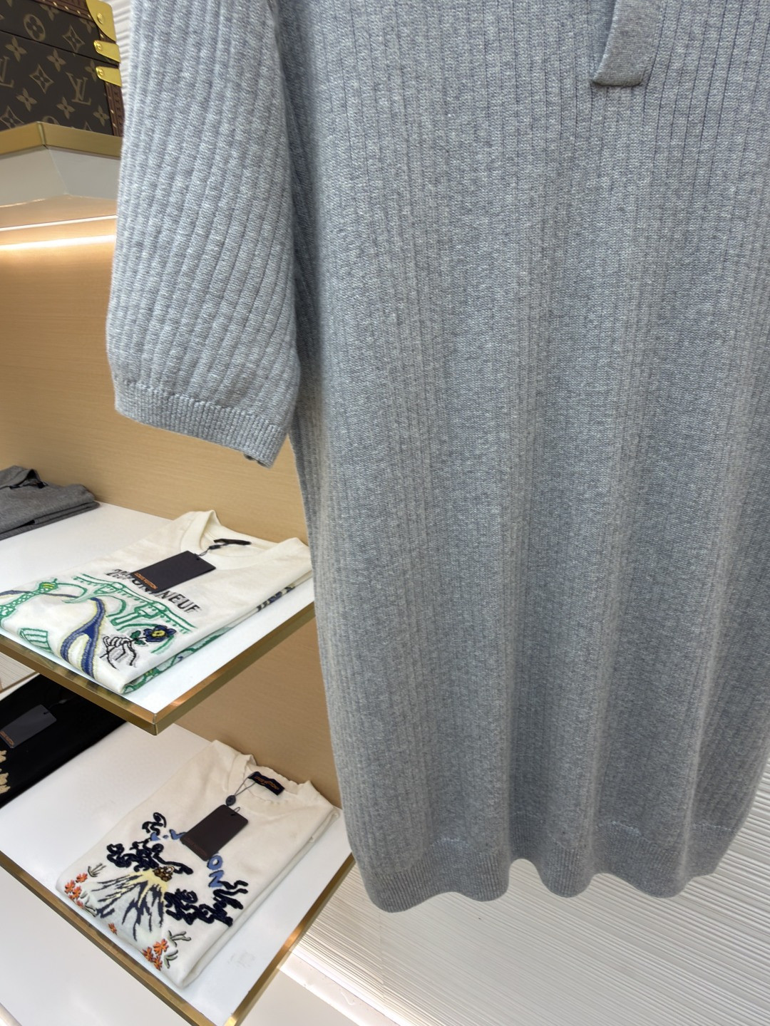 Ralph Lauren 拉夫劳伦 刺绣小马条纹Polo衫 短袖 灰色 A5 710979100-002