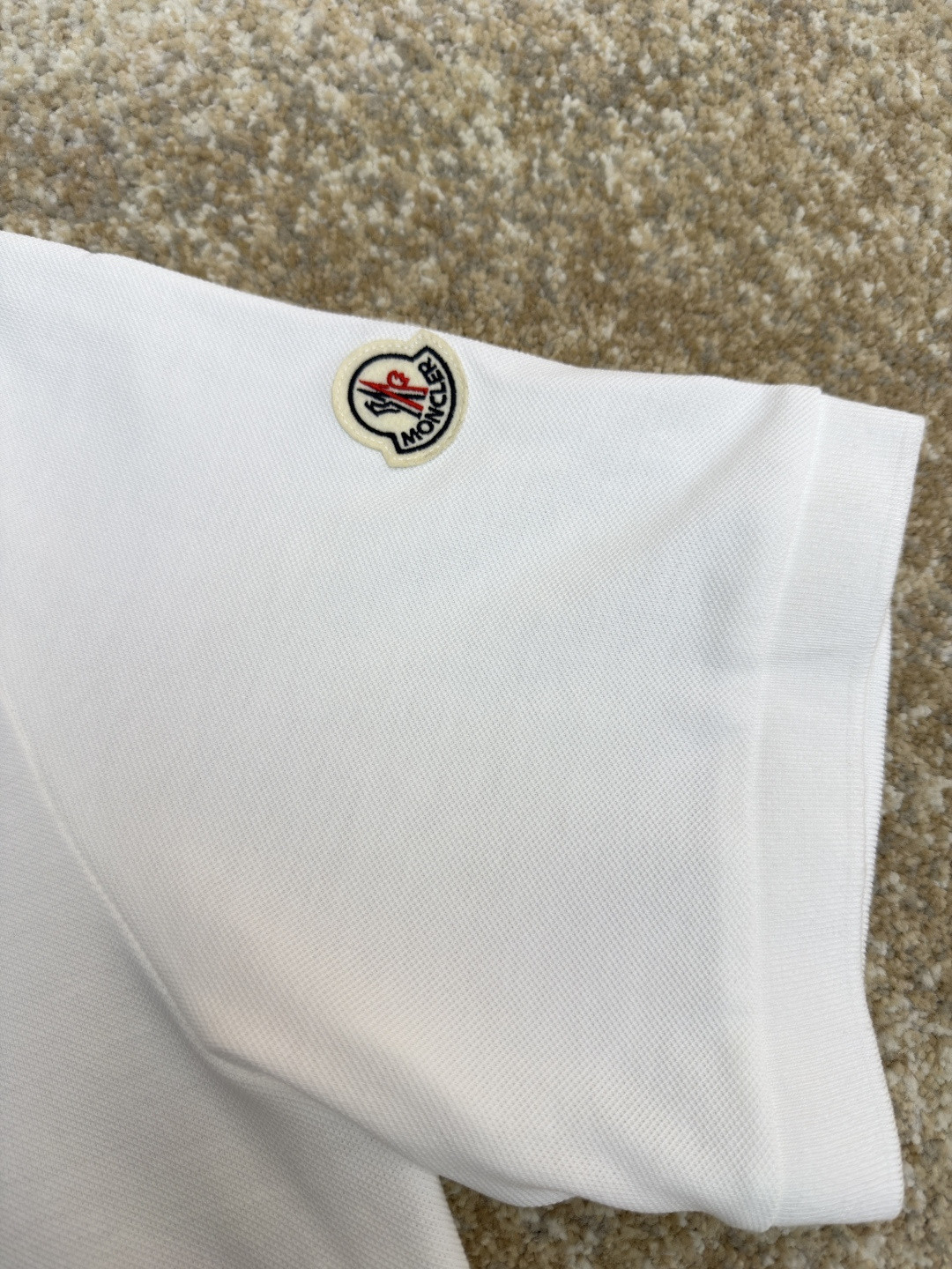 Moncler 蒙口 毛巾绣Polo衫 短袖 T恤 夏季 白色 黑色 A0 K20918A0000289A16050