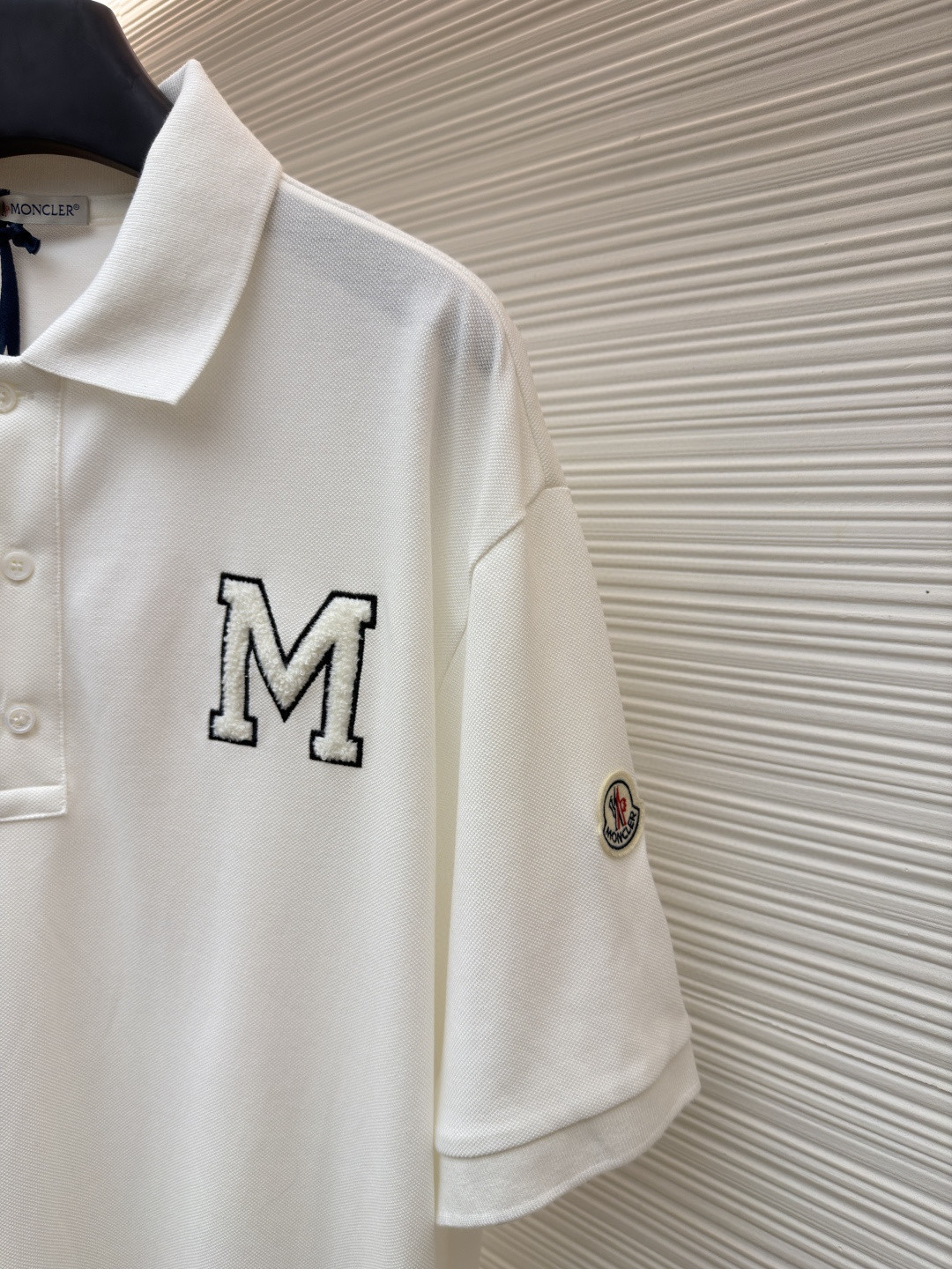 Moncler 蒙口 毛巾绣Polo衫 短袖 T恤 夏季 白色 黑色 A0 K20918A0000289A16050