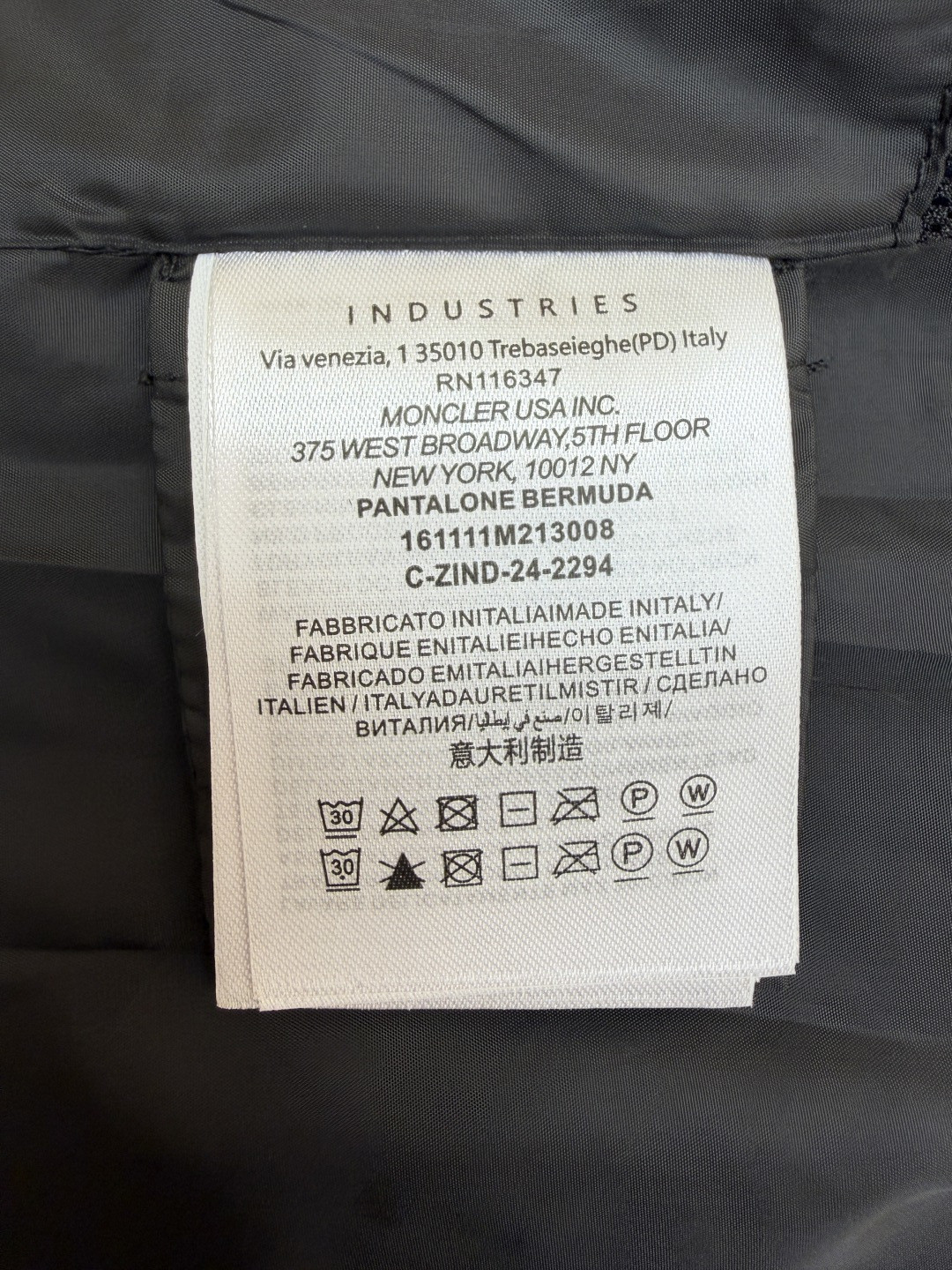 Moncler 蒙口 袖子可拆卸多口袋户外工装夹克 长袖 短袖 外套 蓝色 B0 K10971G00002598E4742