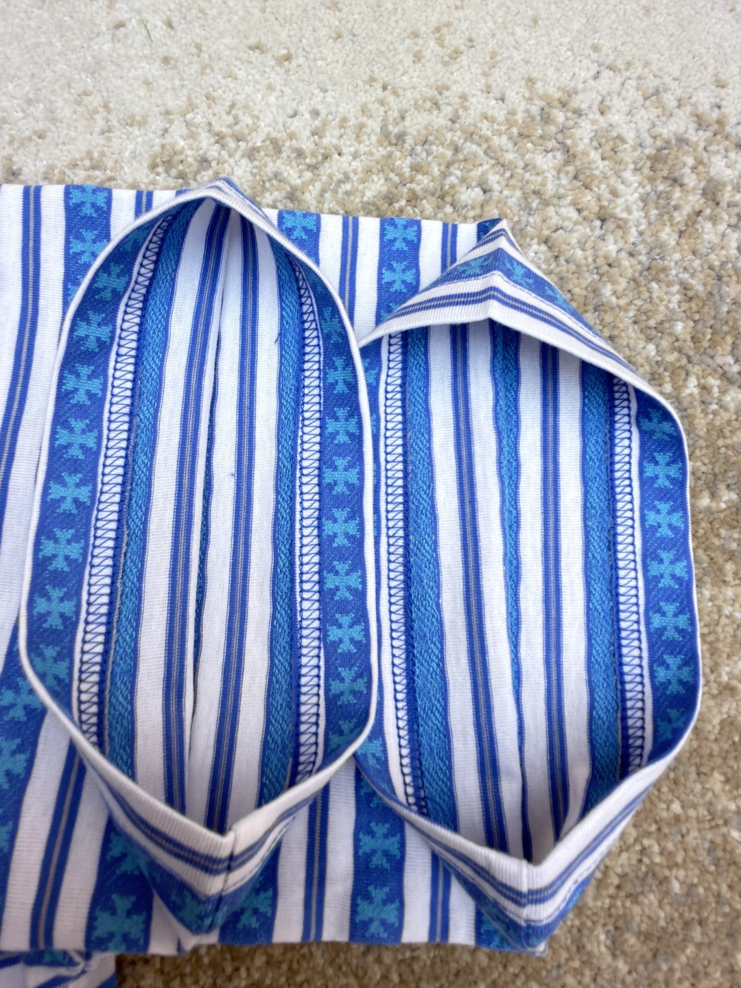 Chrome Hearts 克罗心 色织满印条纹圆领短袖 T恤 绿色 蓝色 A2 CH-036009158