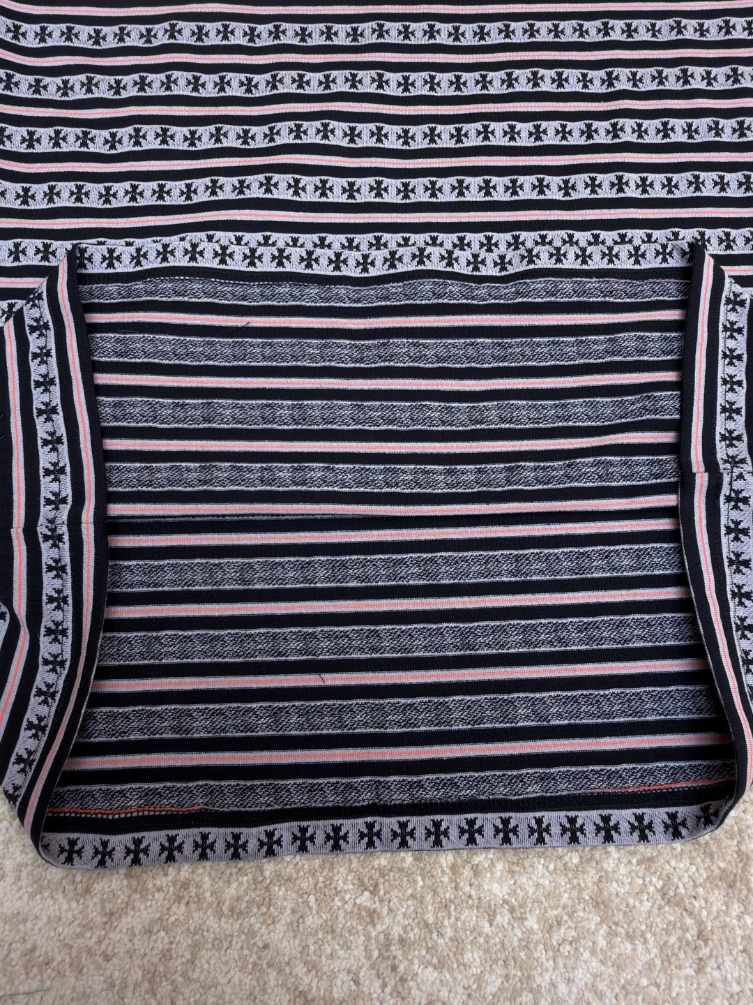 Chrome Hearts 克罗心 色织满印条纹圆领短袖 T恤 夏季 A2 CH-036003369