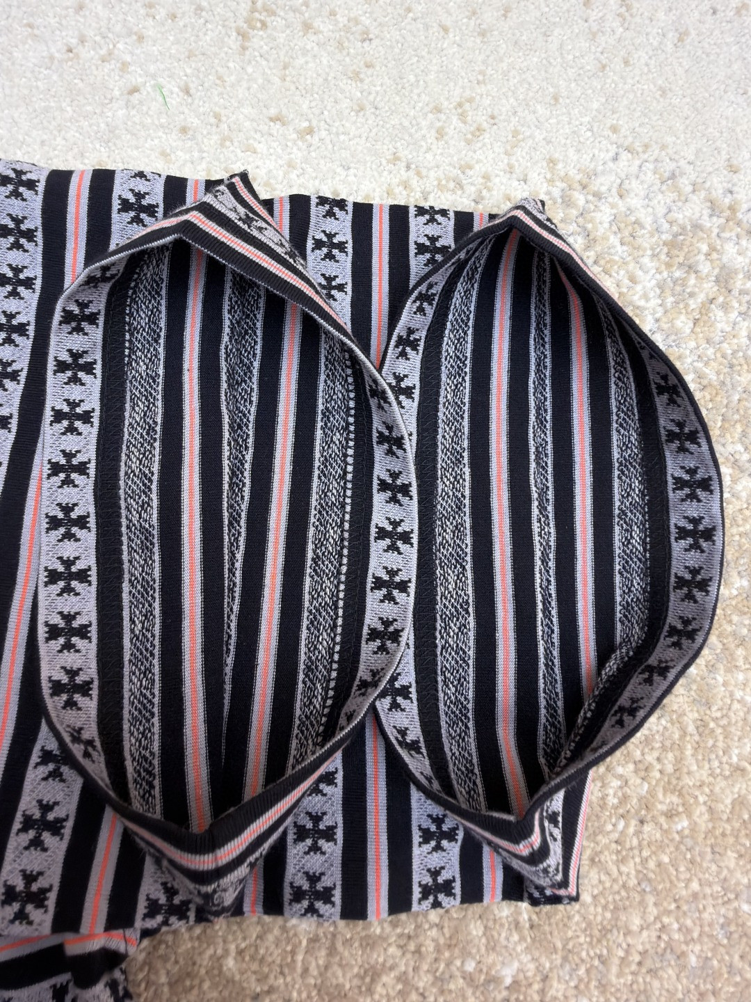 Chrome Hearts 克罗心 色织满印条纹圆领短袖 T恤 夏季 A2 CH-036003369